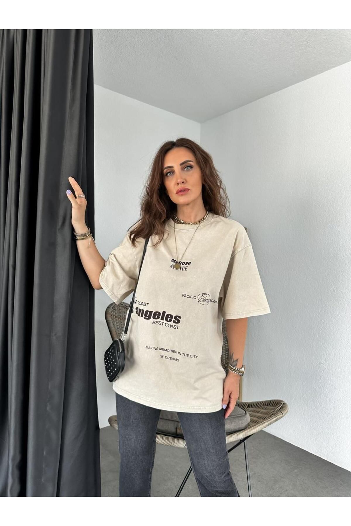 Zerrincan Giyim Los Angeles Yıkamalı Tshirt