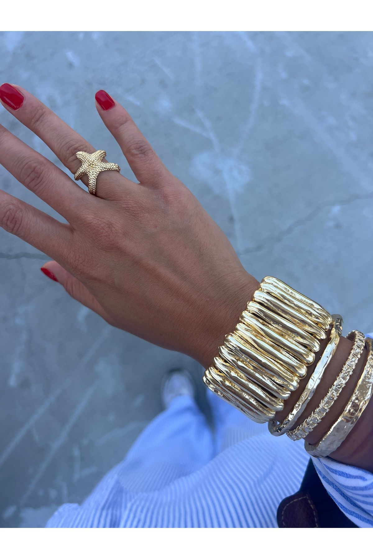 shop Gold Esnek Kalın Kelepçe