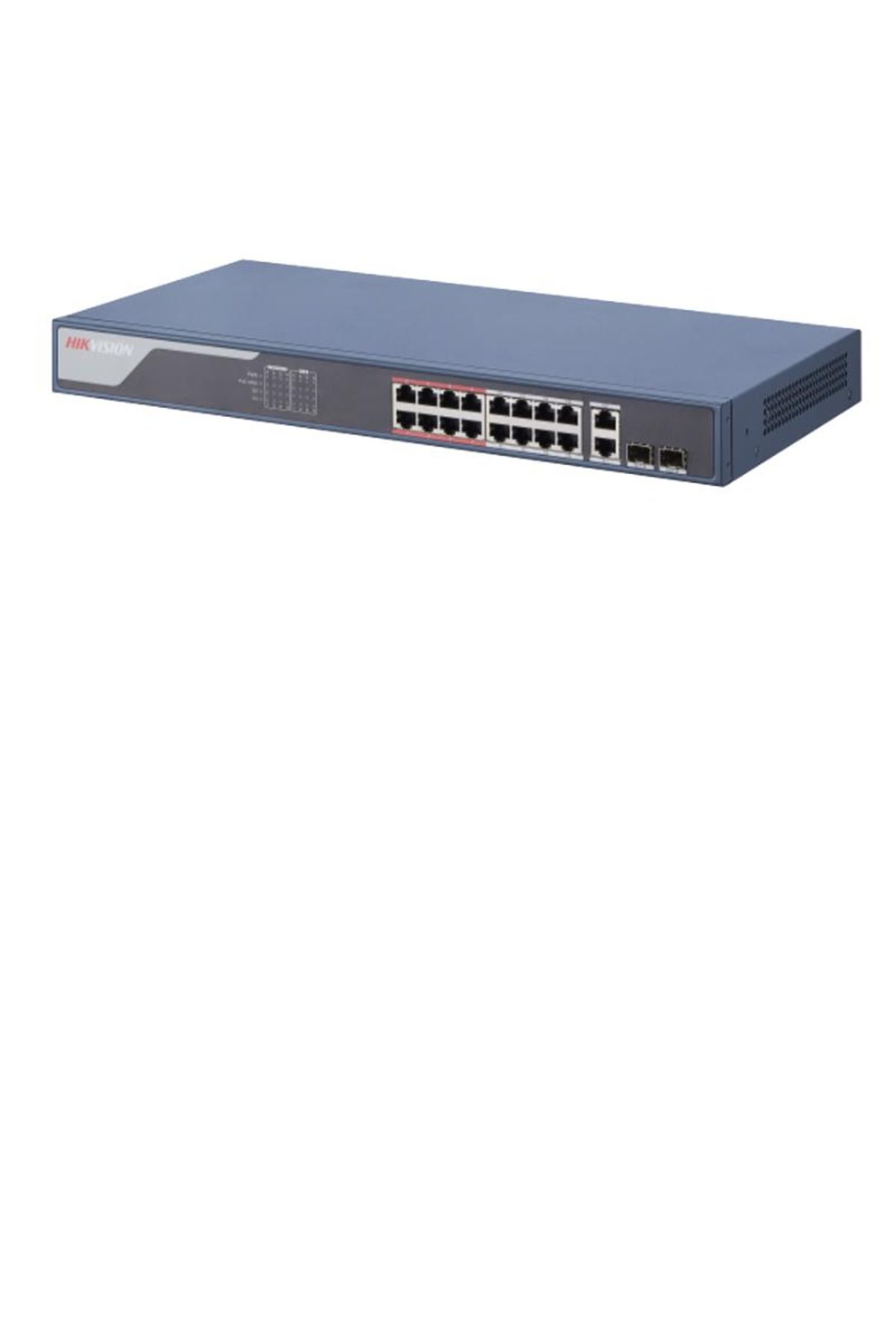 Hikvision DS-3E1318P-SI 16FEX1GE+1GE/SFP 225W GİGABİT POE SWİTCH