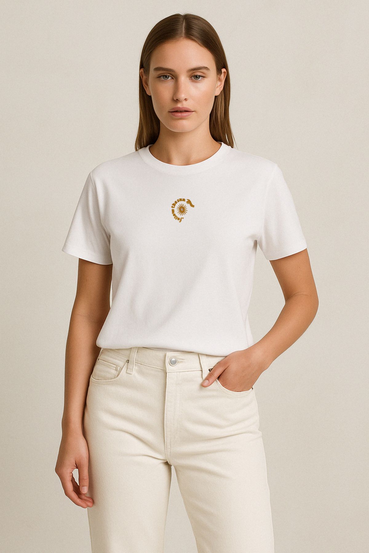 Vita Atelier 'Follow The Sun 2.0 ' Nakışlı, Kadın Regular Tshirt