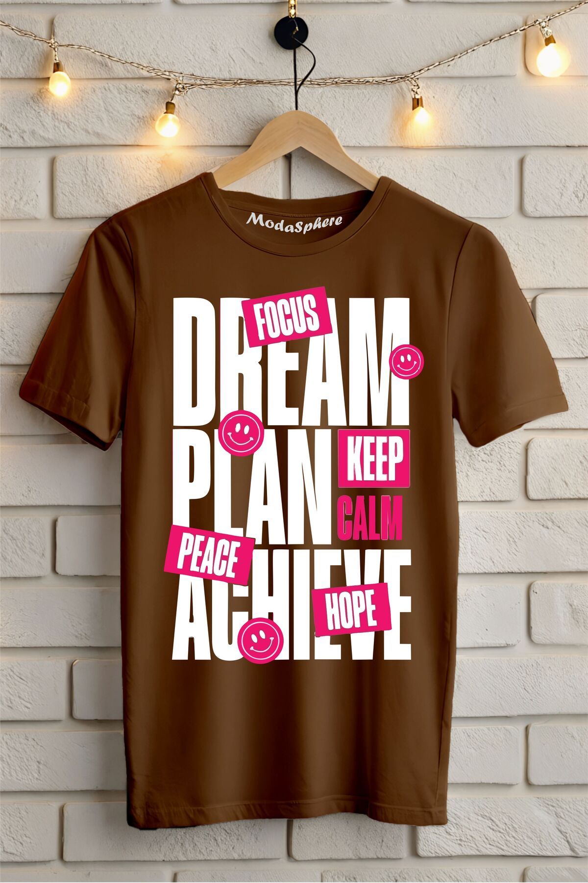 ModaSphere Dream Baskılı Unisex Oversize Tişört