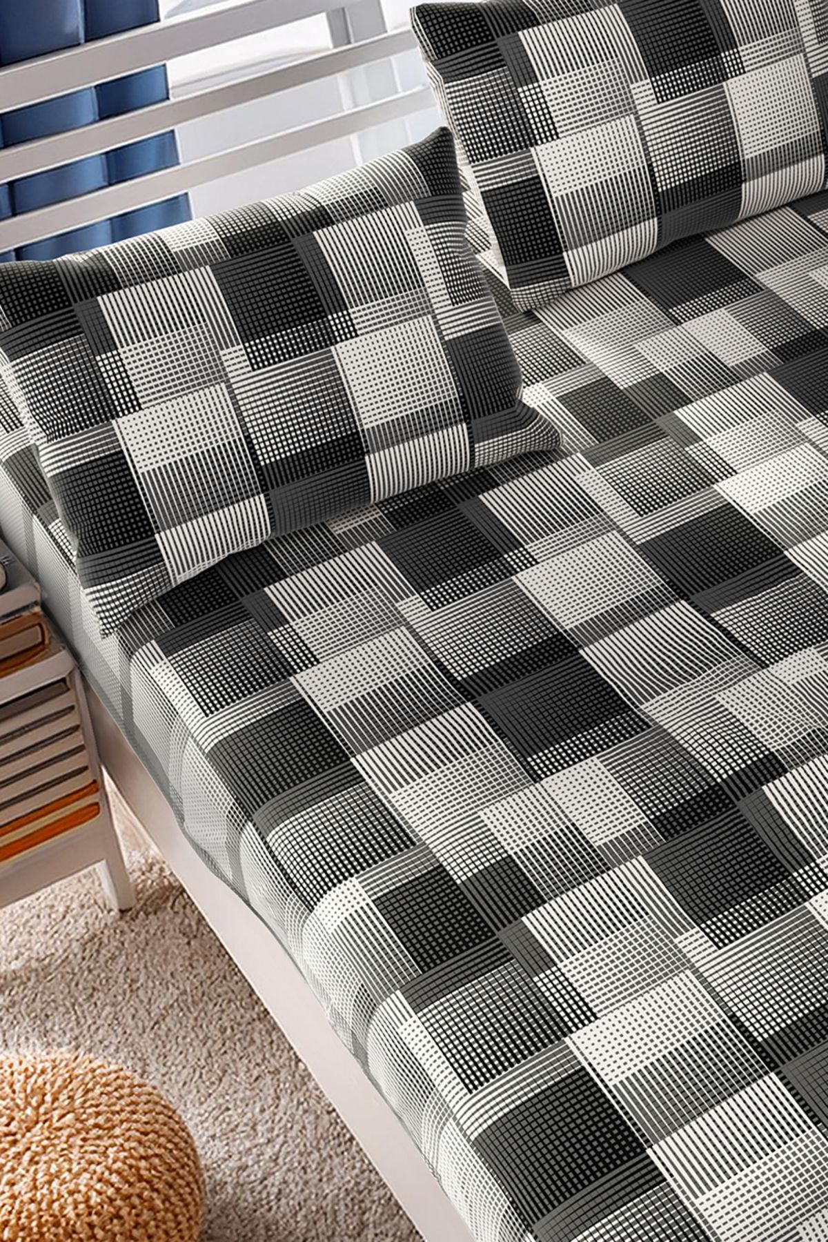 Lorien-Elwin Patterned Fitted Sheet Set - Single/Double/Queen Size 4