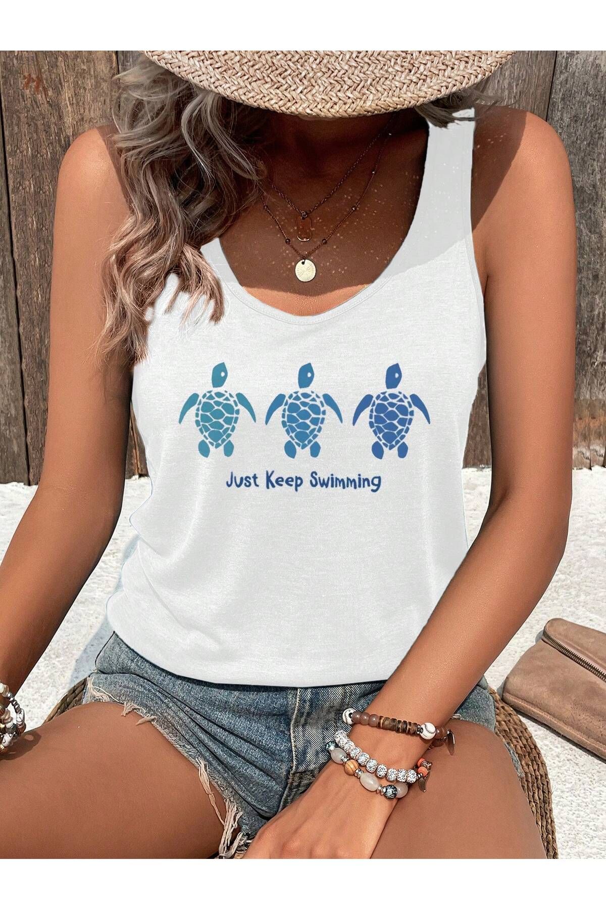 mercoledi Baskılı Kadın Oversize Salas T-shirt Boyfriend