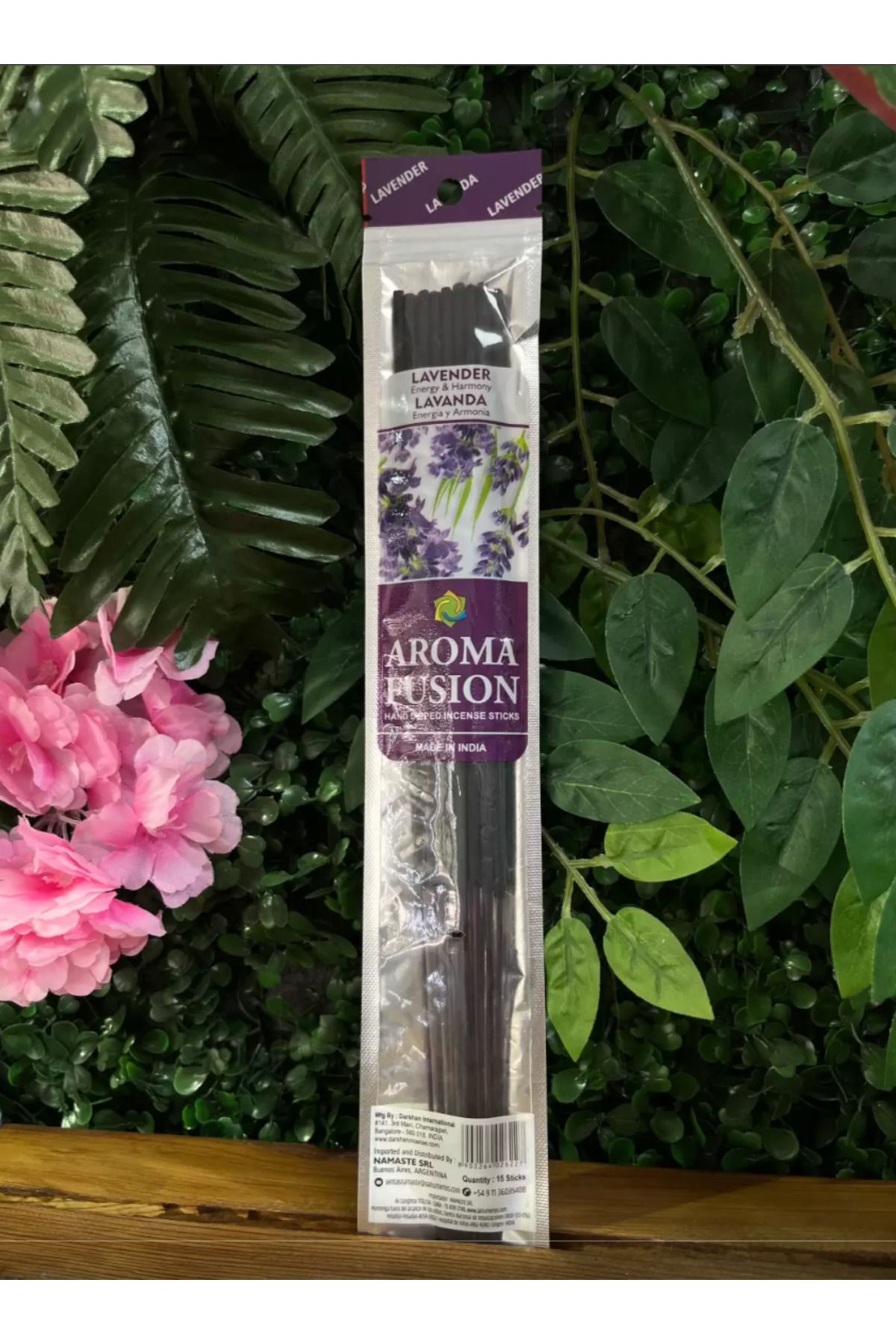 NAHAMİS TRADE 15 ' li Aroma Fusion Lavander Çubuk Vegan Tütsü 28 cm