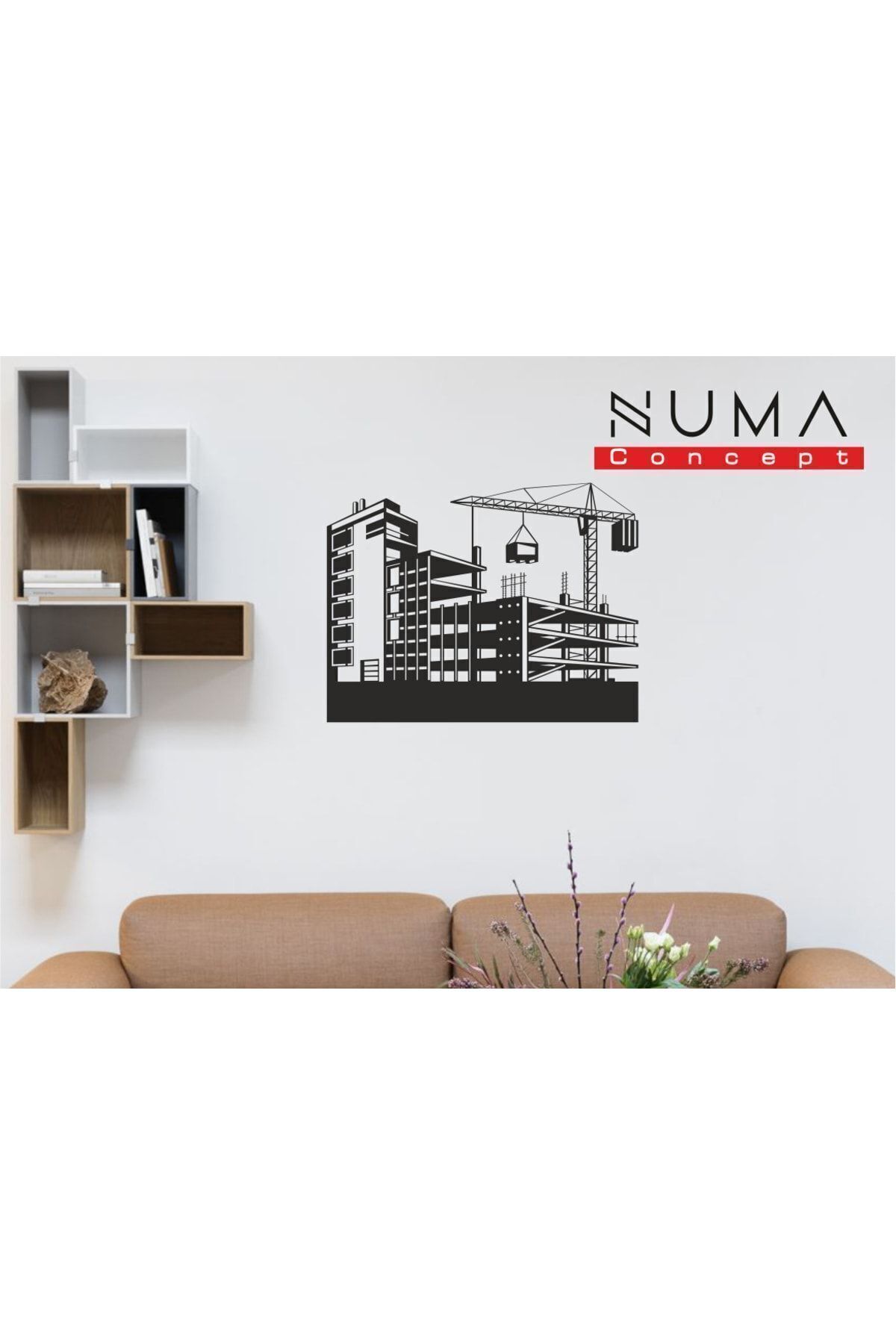 Elioure Yüksek Kaliteli Beyaz ve Siyah MDF Duvar Dekorasyon Tablosu 40x33