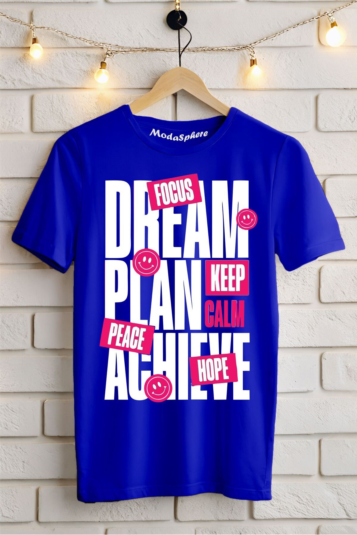 ModaSphere Dream Baskılı Unisex Oversize Tişört