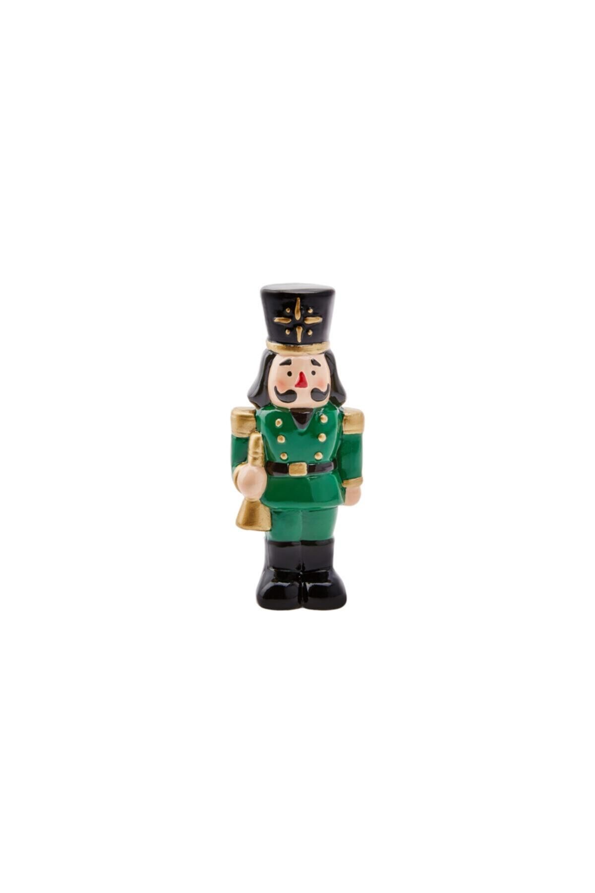 Elioure Yeşil Nutcraker Biblo 12cm, şık ve detaylı dekoratif obje