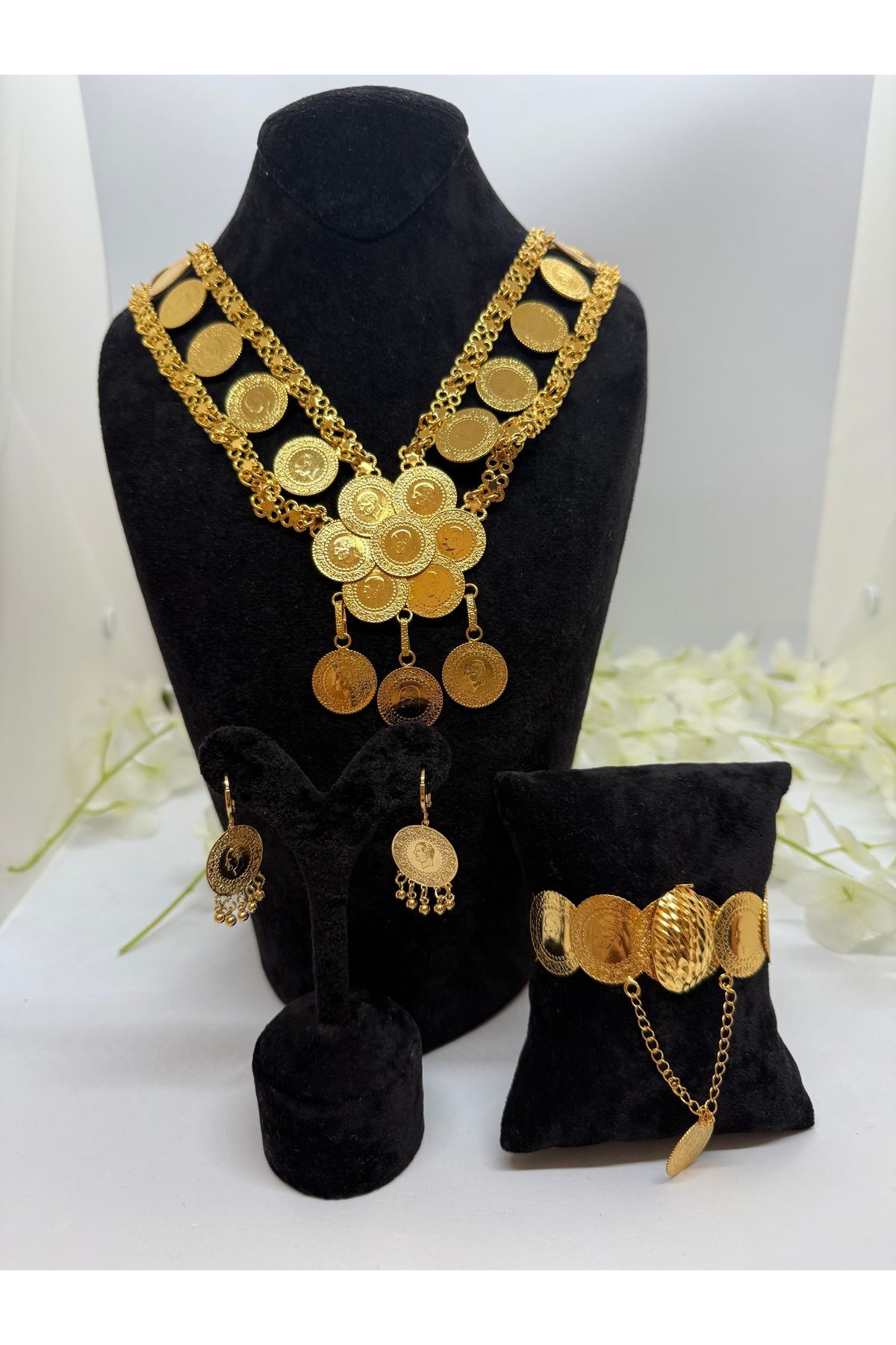 Constanza Exclusive 22 Ayar Altın Kaplama Tuğralı Akıtma Model Lvd505