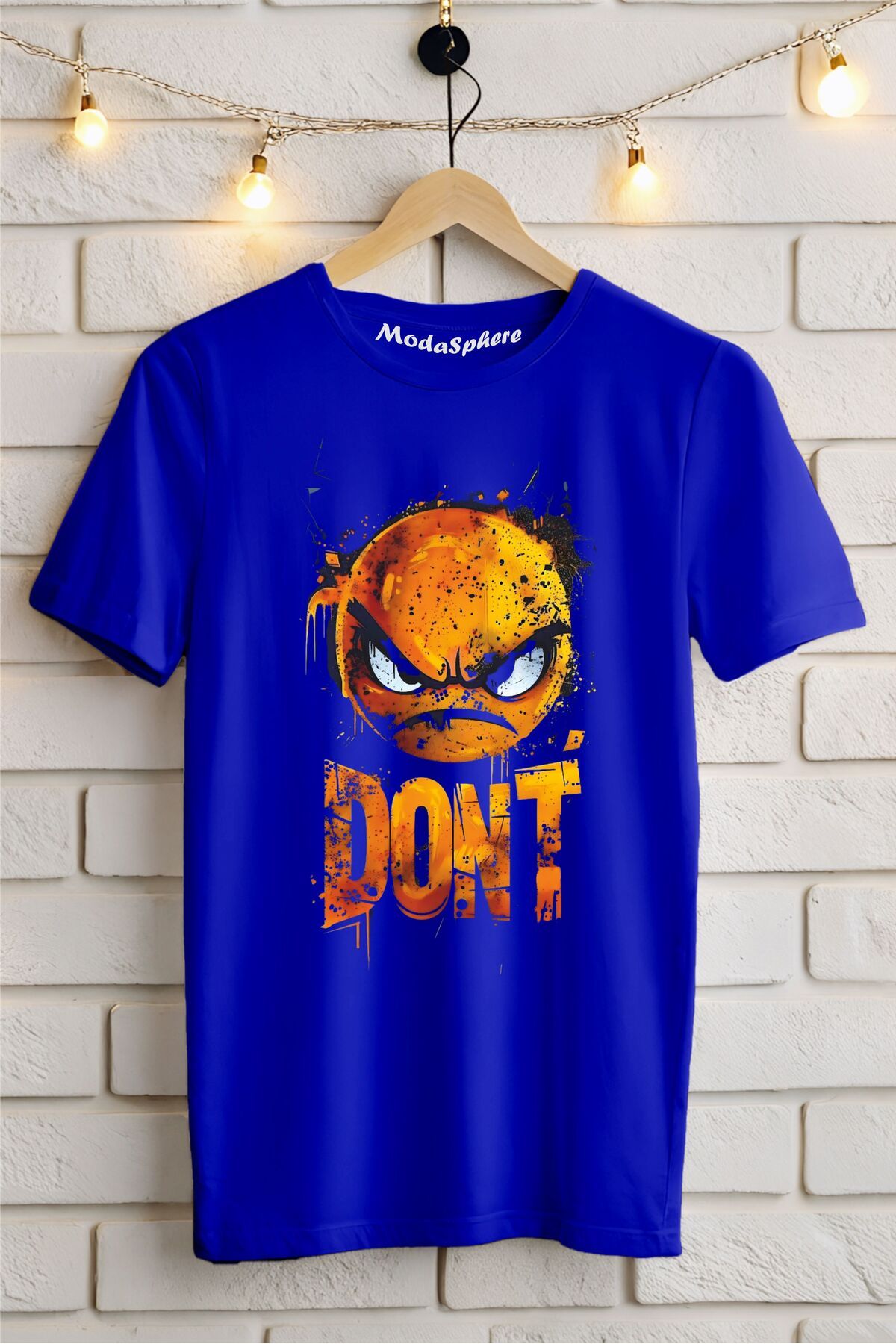 ModaSphere DON'T Baskılı Unisex Oversize Tişört