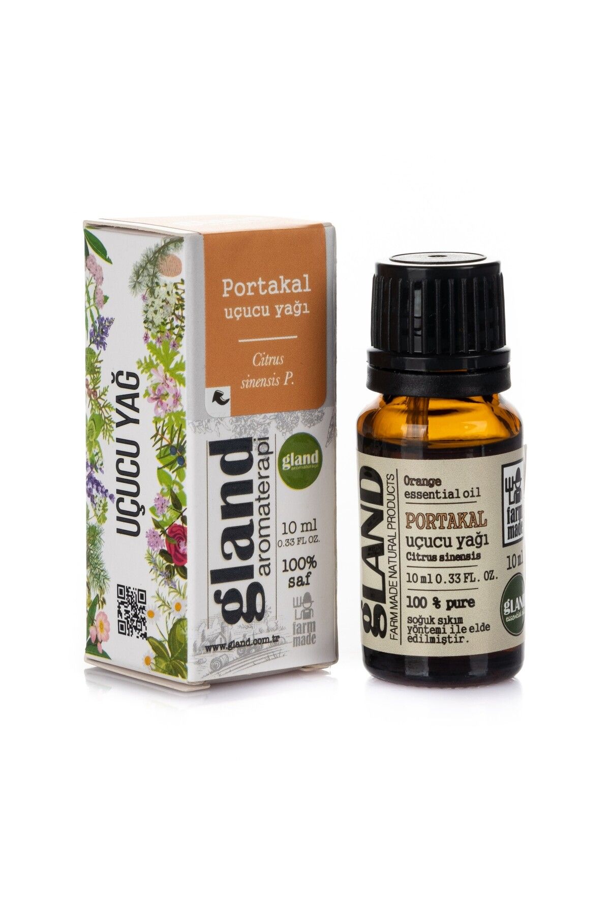 GLAND Aromaterapi Portakal Uçucu Yağı - Citrus Sinensis Peel 10ml