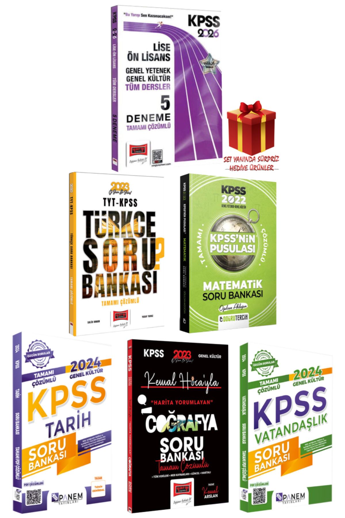 Yargı Yayınları 2026 KPSS Lise-Ön Lisans GY-GK Tüm Dersler Deneme+Türkçe+Matematik+Tarih+Coğrafya+Vatandaşlık Soru B