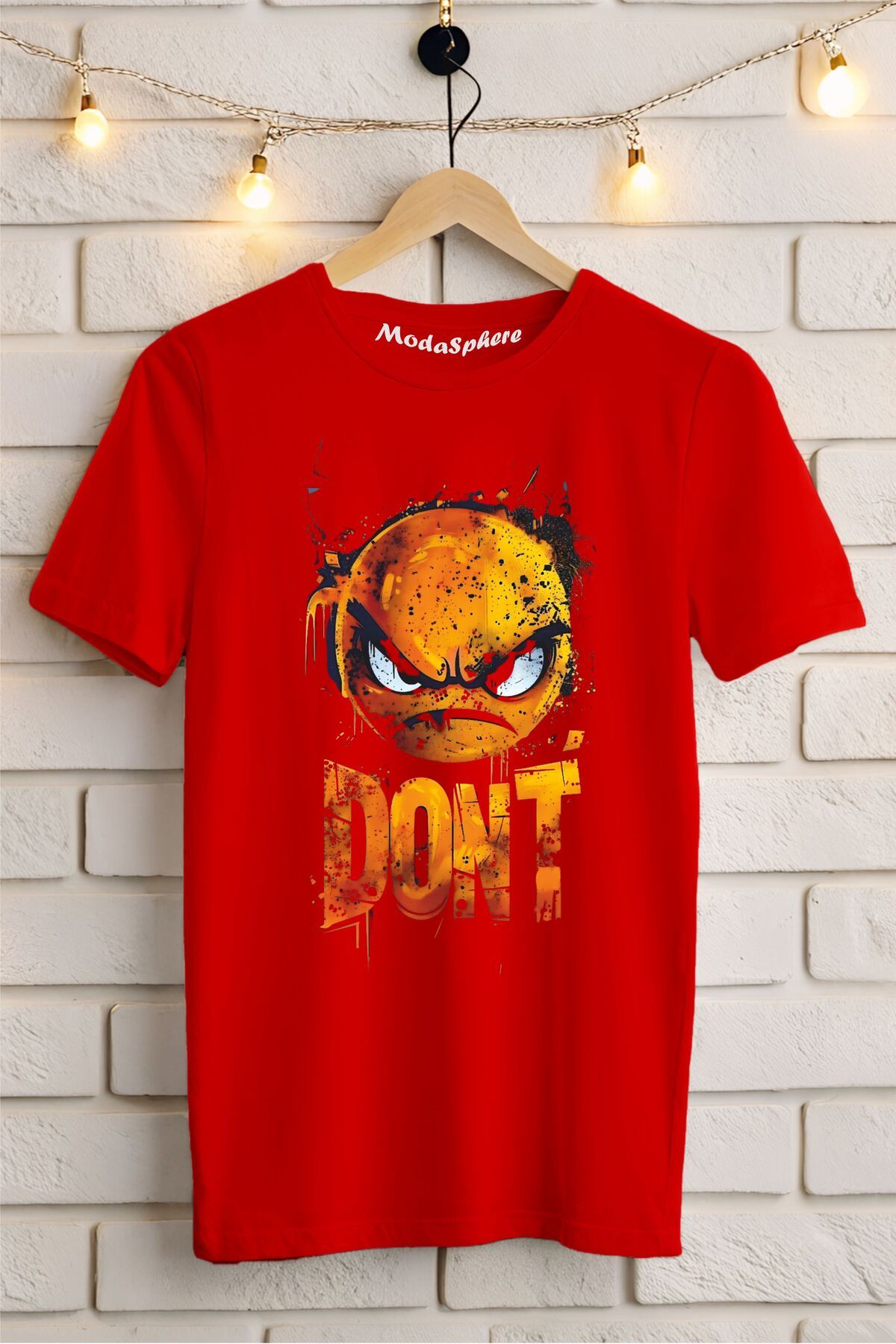 ModaSphere DON'T Baskılı Unisex Oversize Tişört