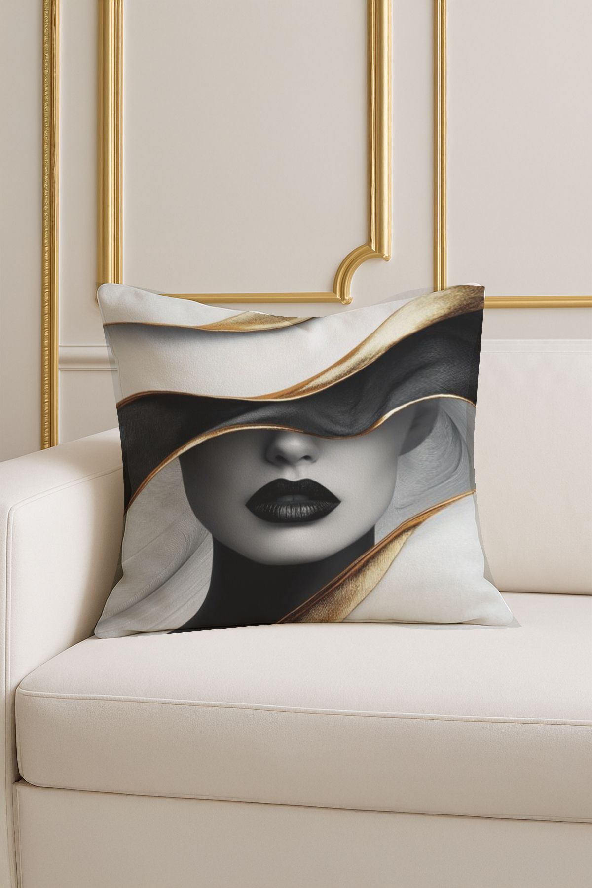 Leolife Linea Modern Tarz Dijital Baskı Tekli Kırlent Kılıfı LEO-23 43*43