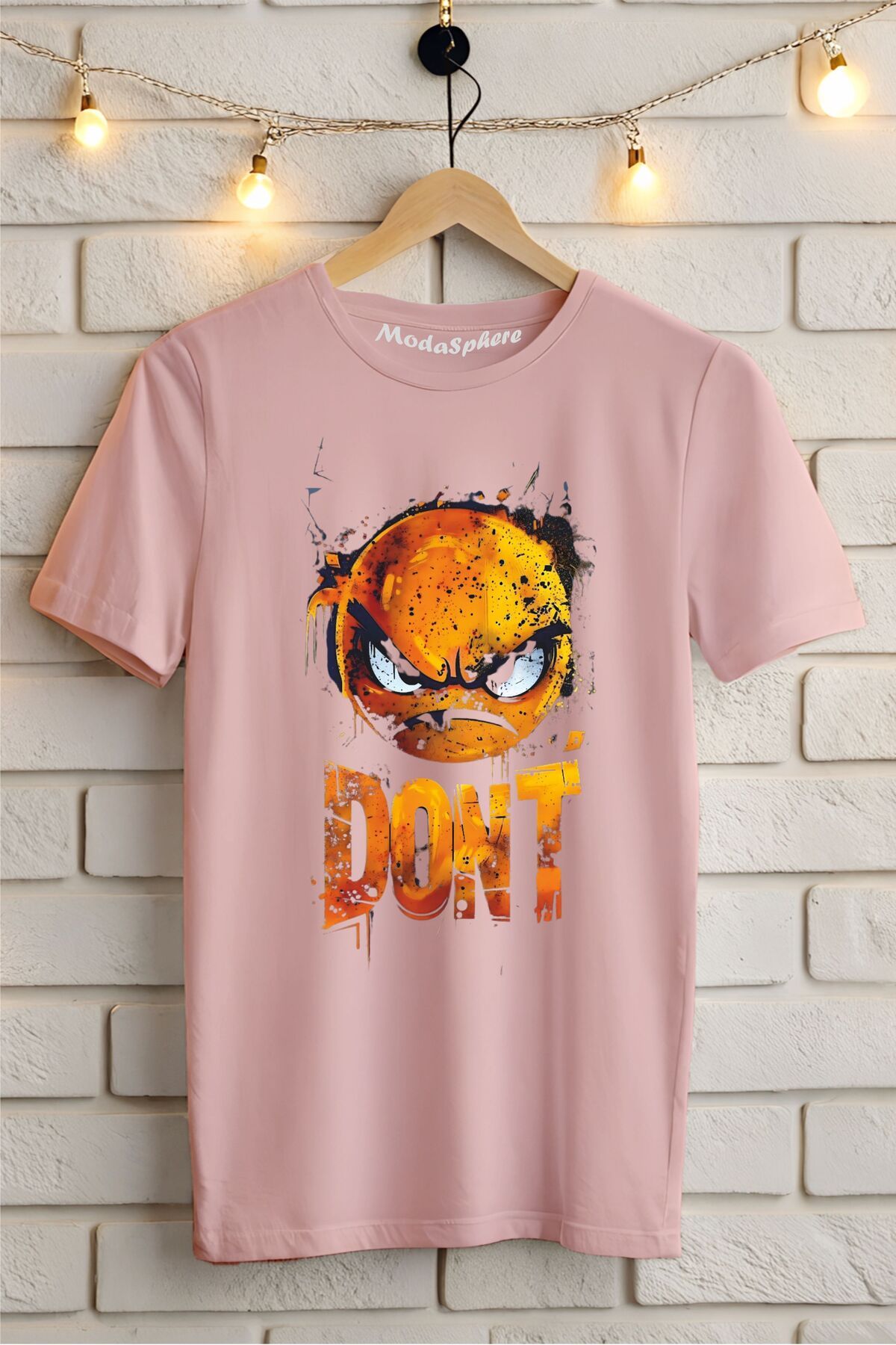 ModaSphere DON'T Baskılı Unisex Oversize Tişört