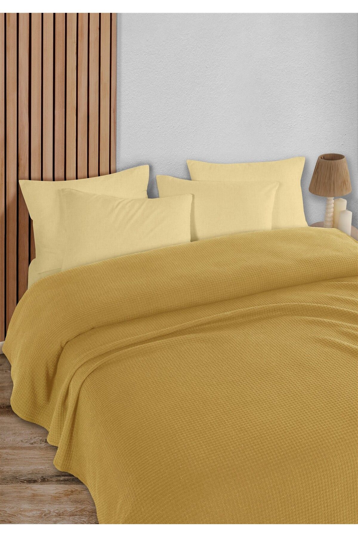 HomeBerry Adaline Hardal Tek Kişilik Pike Takımı 160 x 230 cm