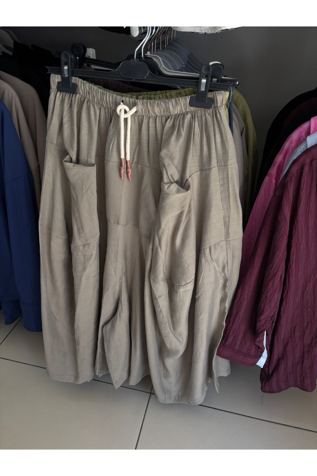 BEBE PLUS Tasarım Şalvar Pantolon (36-42 beden arası uyumlu)