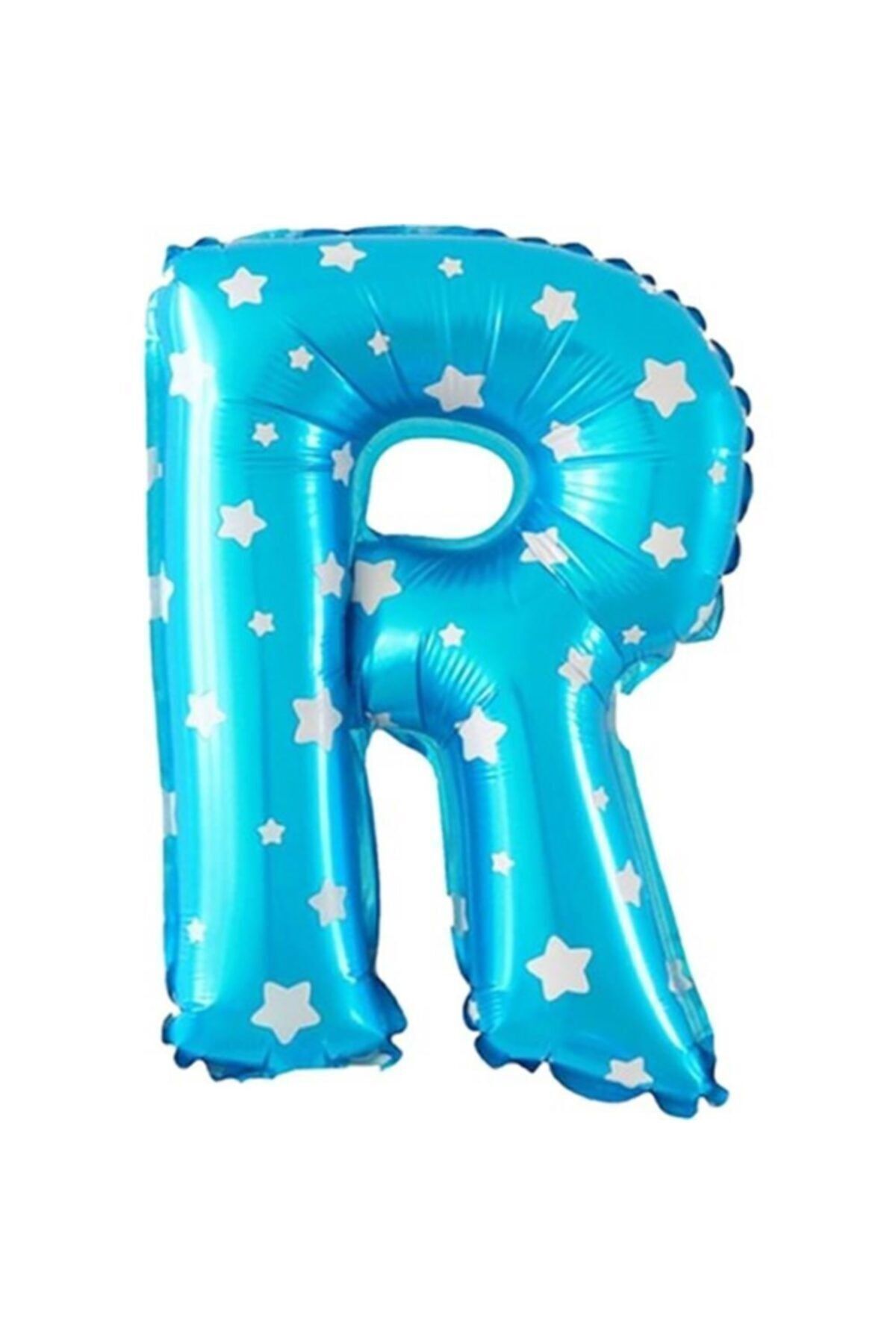 EA HOME R Harfi Mavi Renk 16 Inc 40 Cm Balon Parti Malzemesi