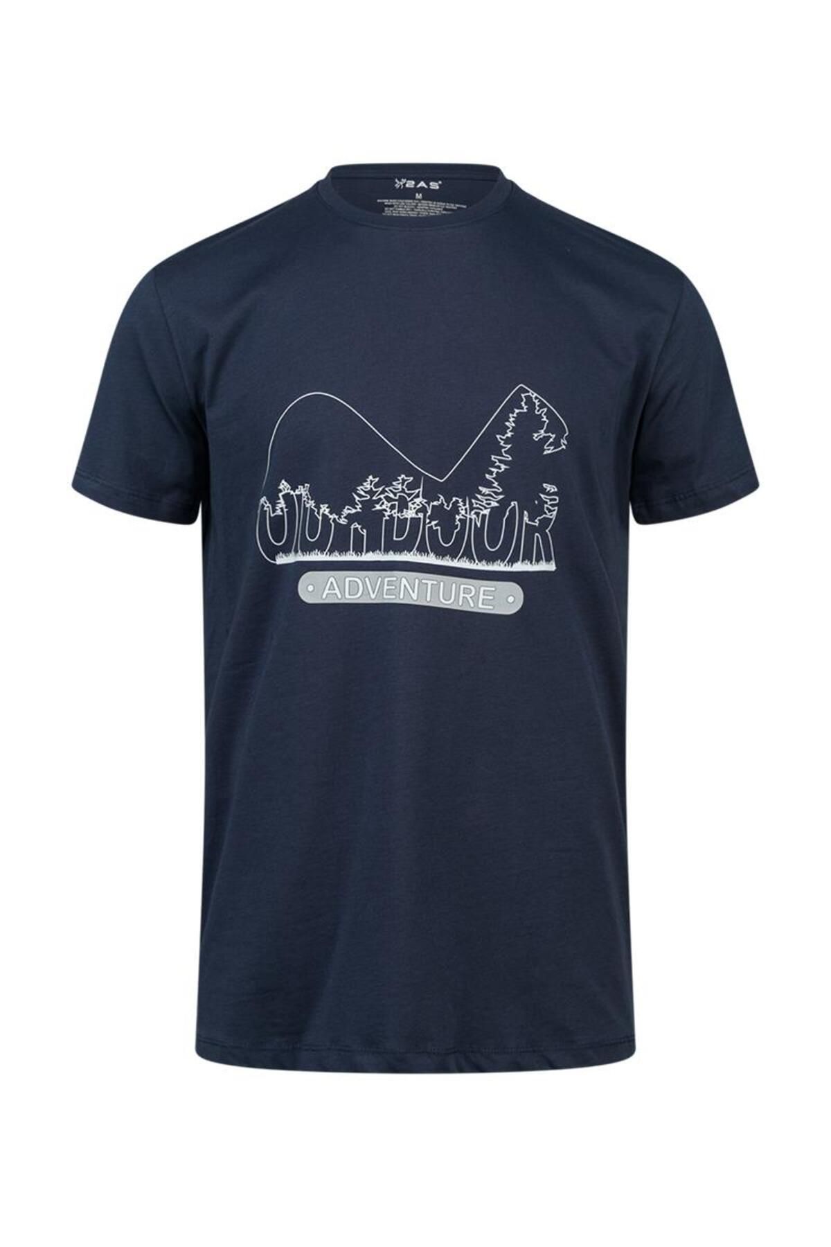 2AS Alex Baskılı Erkek Sıfır Yaka T-Shirt 016