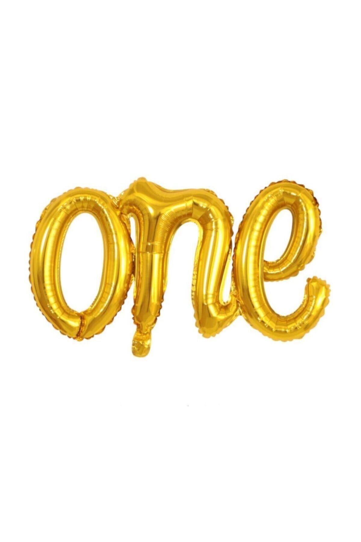 EA HOME One Yazılı Altın Renk Folyo Balon