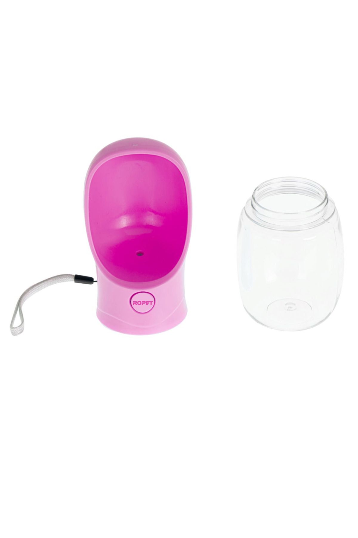 Ropet-Portable bottle with 2 in1 container, 350ml, Pink, Ropet 3