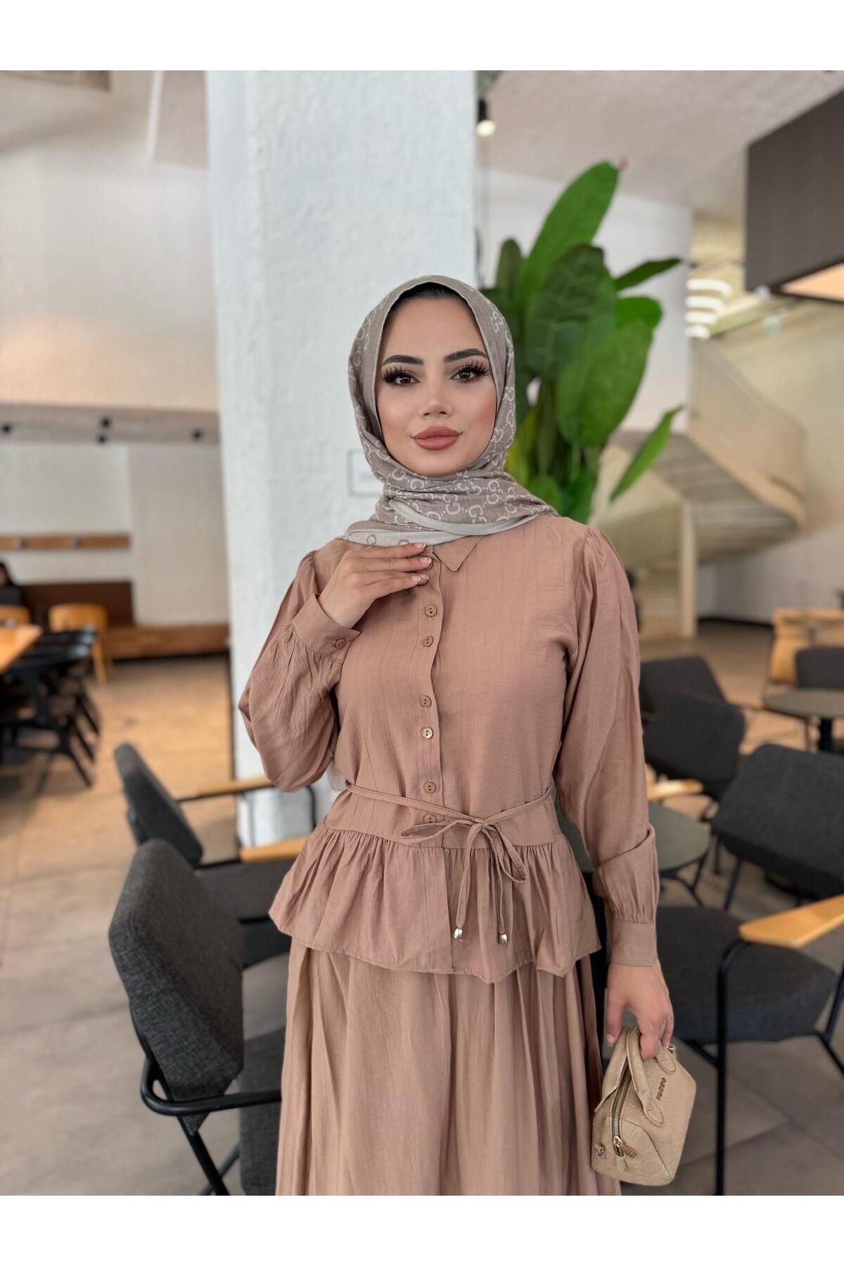 butik hira Etekli Gömlek Takım