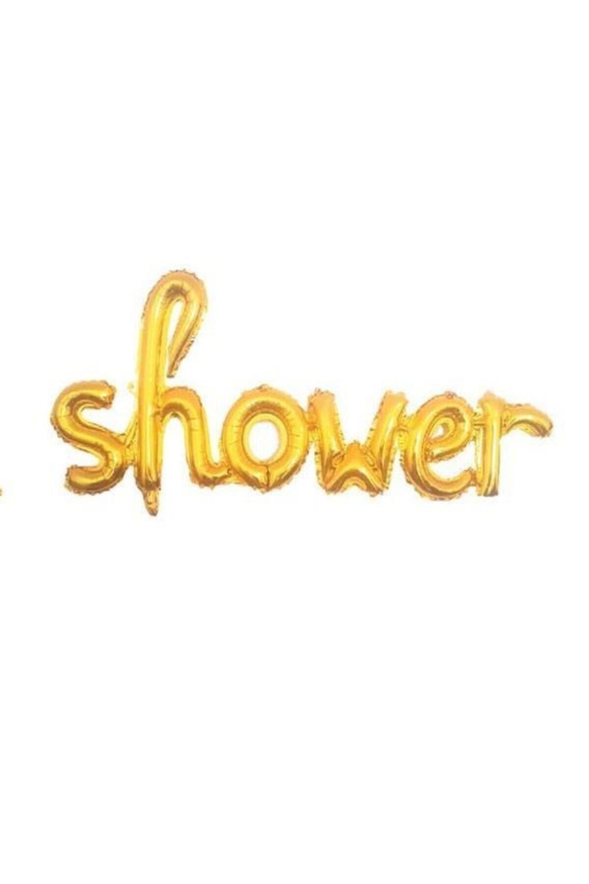 EA HOME Shower Yazılı Altın Renk Folyo Balon