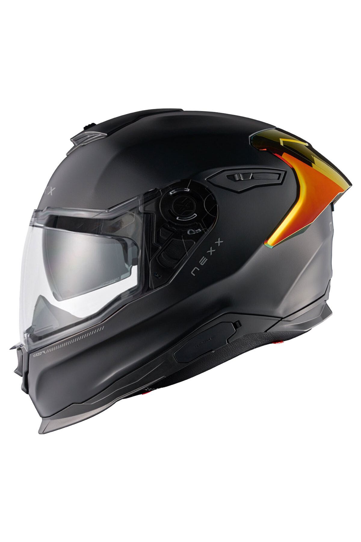 Nexx Y.100R SUBSONIC MAT SİYAH-KIRMIZI KASK