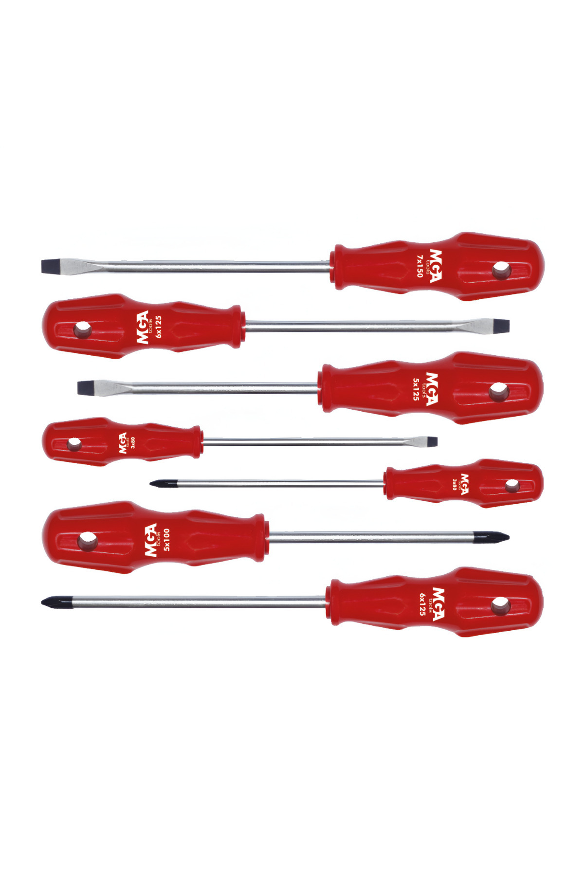 MGA MG11137S 7 Parça Tornavida Takımı/Seti (3xDüz/4xYıldız)