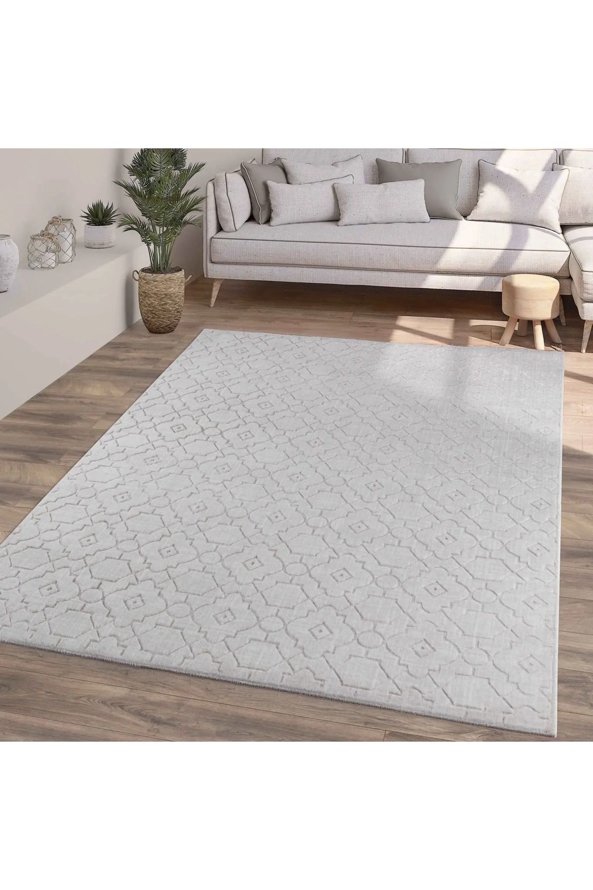 Tuşba Kaymaz Taban Modern Elit Şık Dört Mevsim Yıkanabilir Halı Yolluk Oturma Odası Salon Halısı