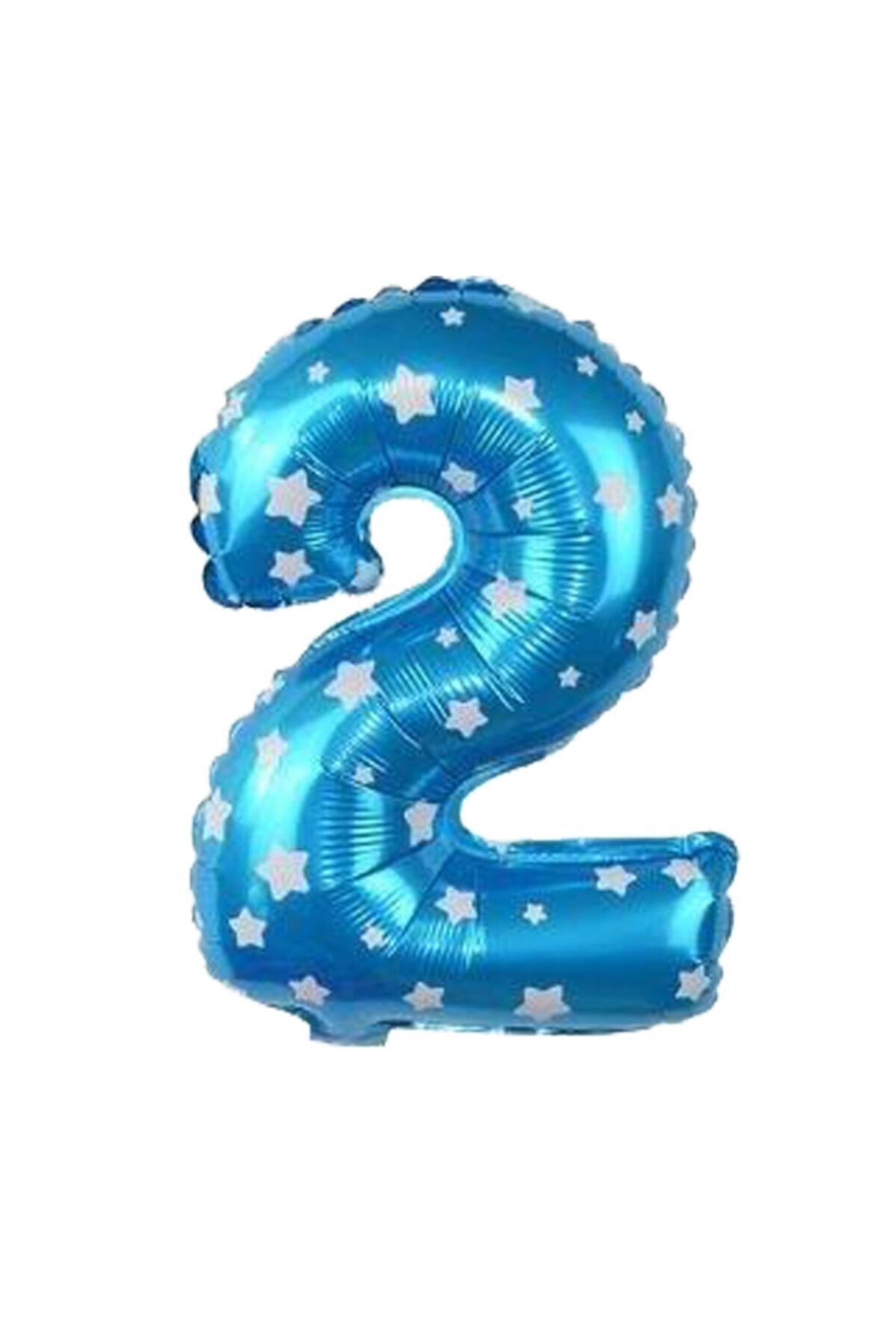 EA HOME 2 Rakam Mavi Renk 16 Inc 40 Cm Balon Parti Malzemesi