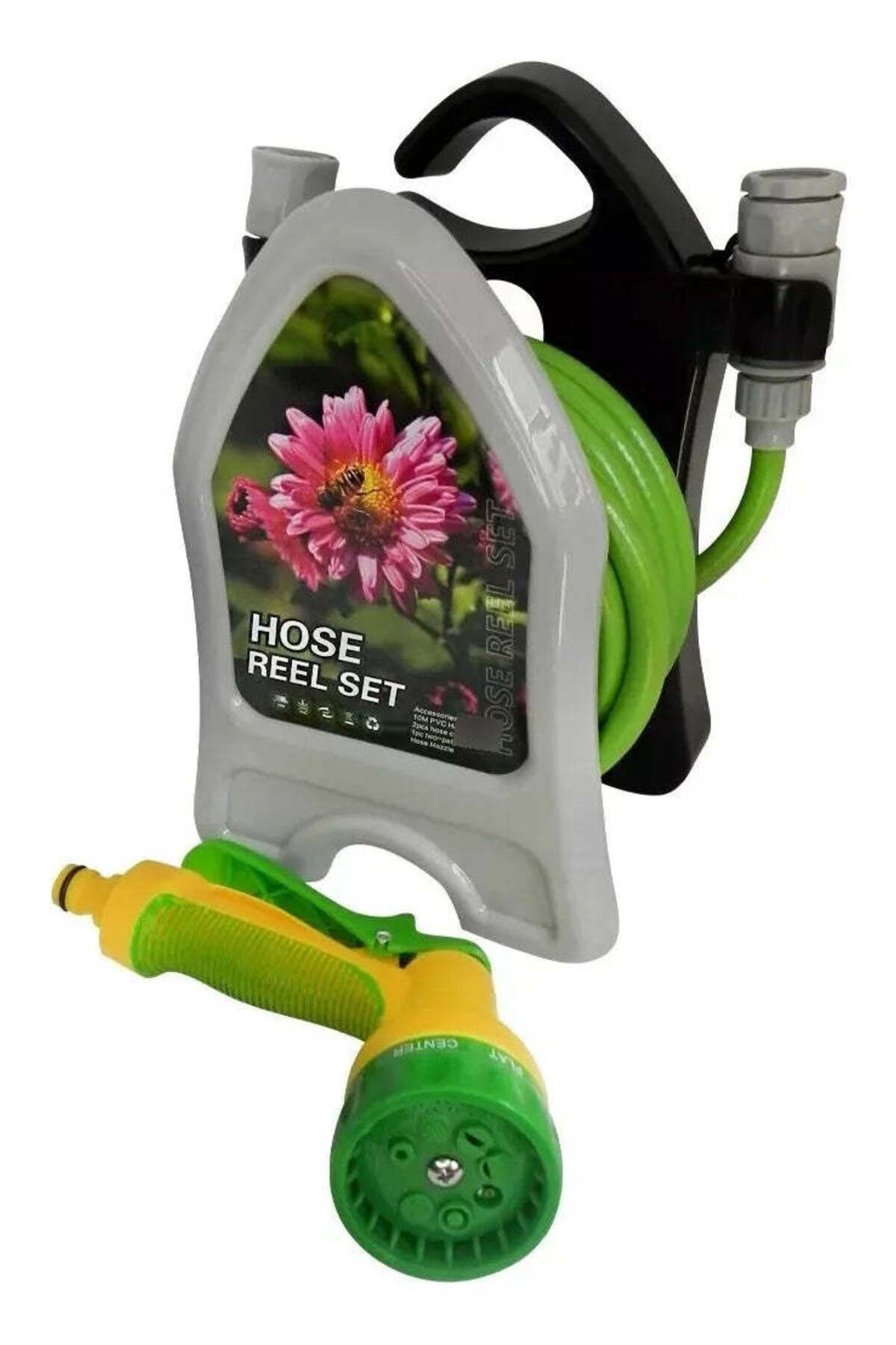 DAR-10 meter extendable hose set with reel and multi-function gun 174-34 6