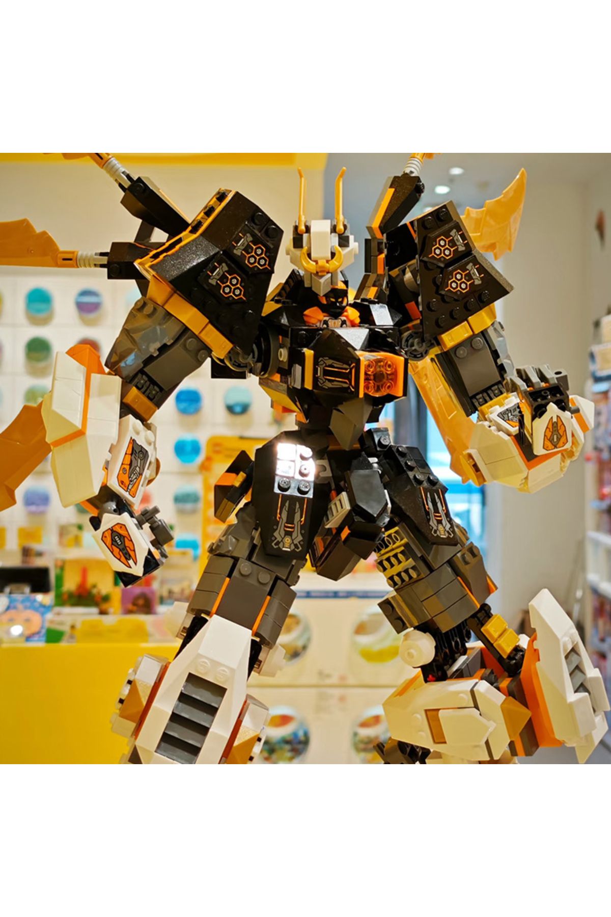 Choice-NO BOX 1055PCS 1055PCS Titan Dragon Mech Building Kit with Poseable Wings,Sword & Minifigure, Collec 5