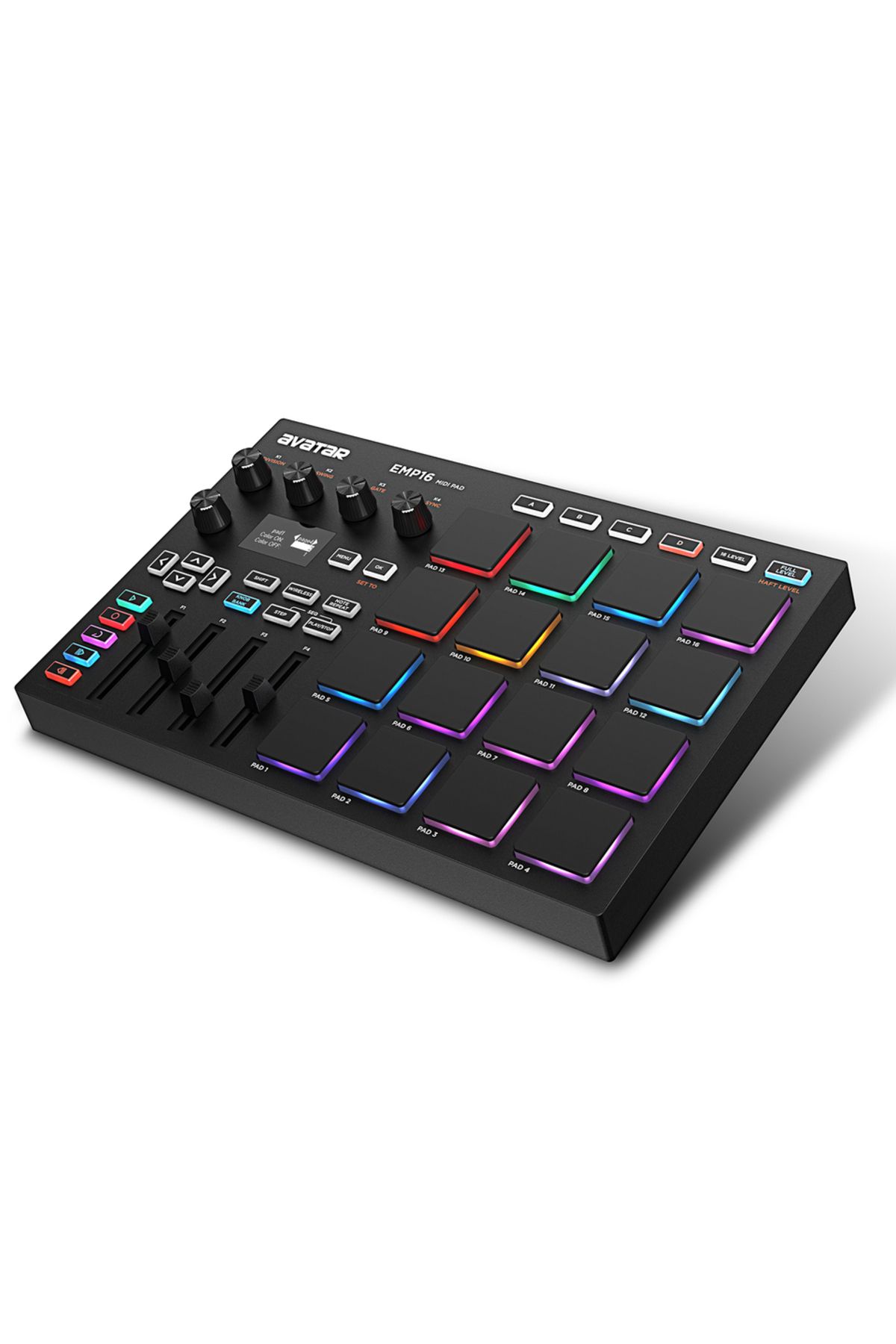 Choice-black EMP16 MIDI Pad Controller Beat Maker Machine With Bluetooth, 16 RGB Velocity Sensitive Beat Pa 2