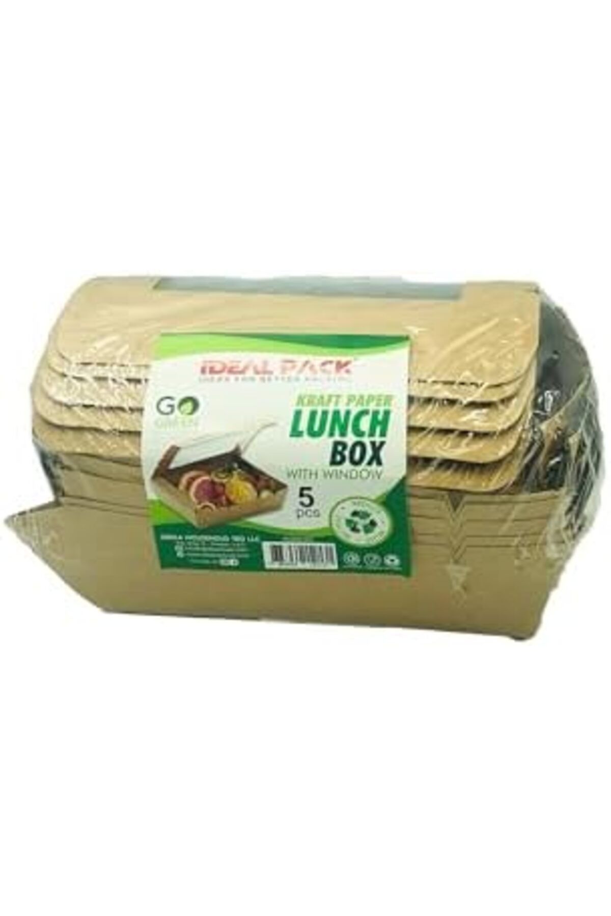 Ideal Pack-Eco-Friendly Kraft Paper Lunch Boxes – Disposable, Leak-Resistant Take-Out Containers with Secure 2