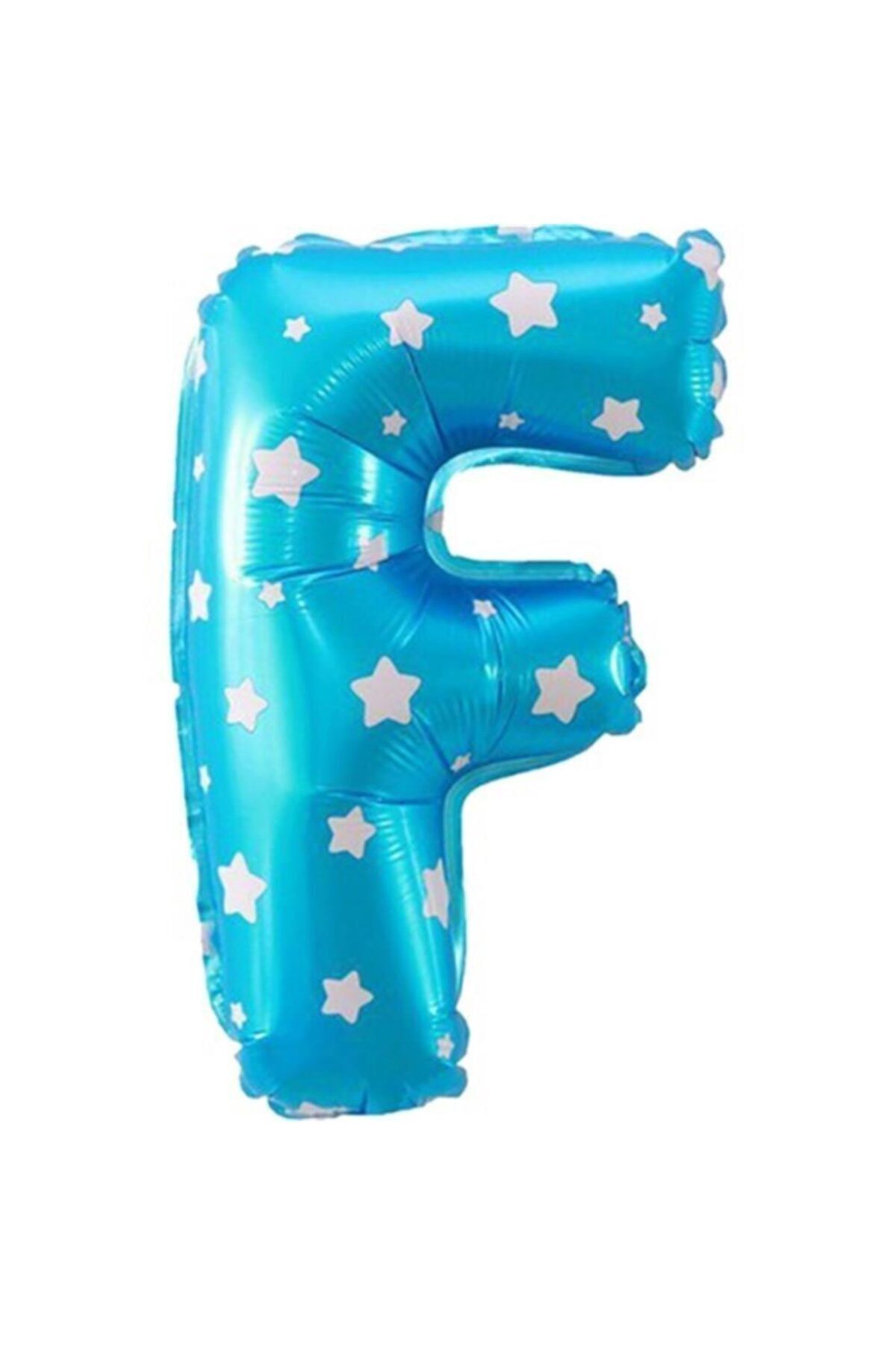 EA HOME F Harfi Mavi Renk 16 Inc 40 Cm Balon Parti Malzemesi