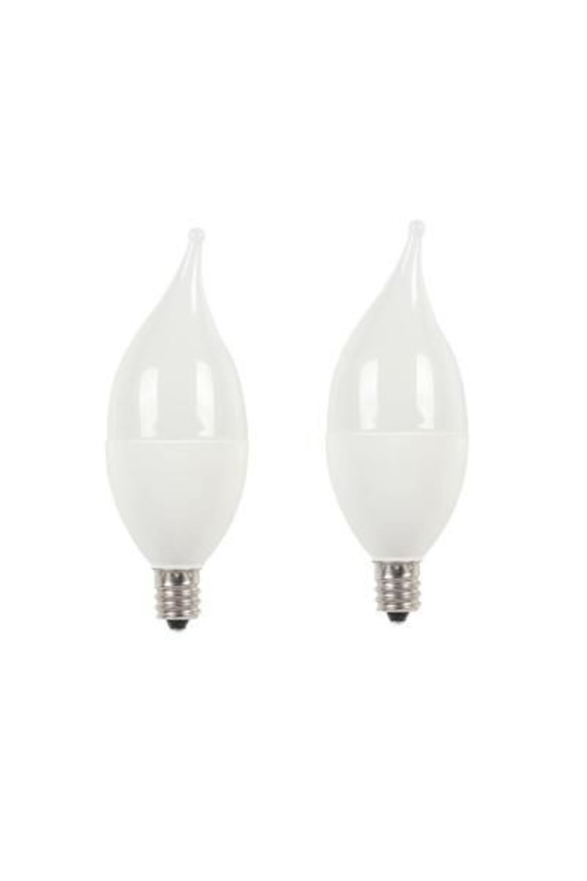 fullreyon 2 Adet Çok Kaliteli E14 Duy 5 Watt, 4200 Kelvin Beyaz Işık Led Ampul, Avize Şamdan Ampulü Mum Ampul