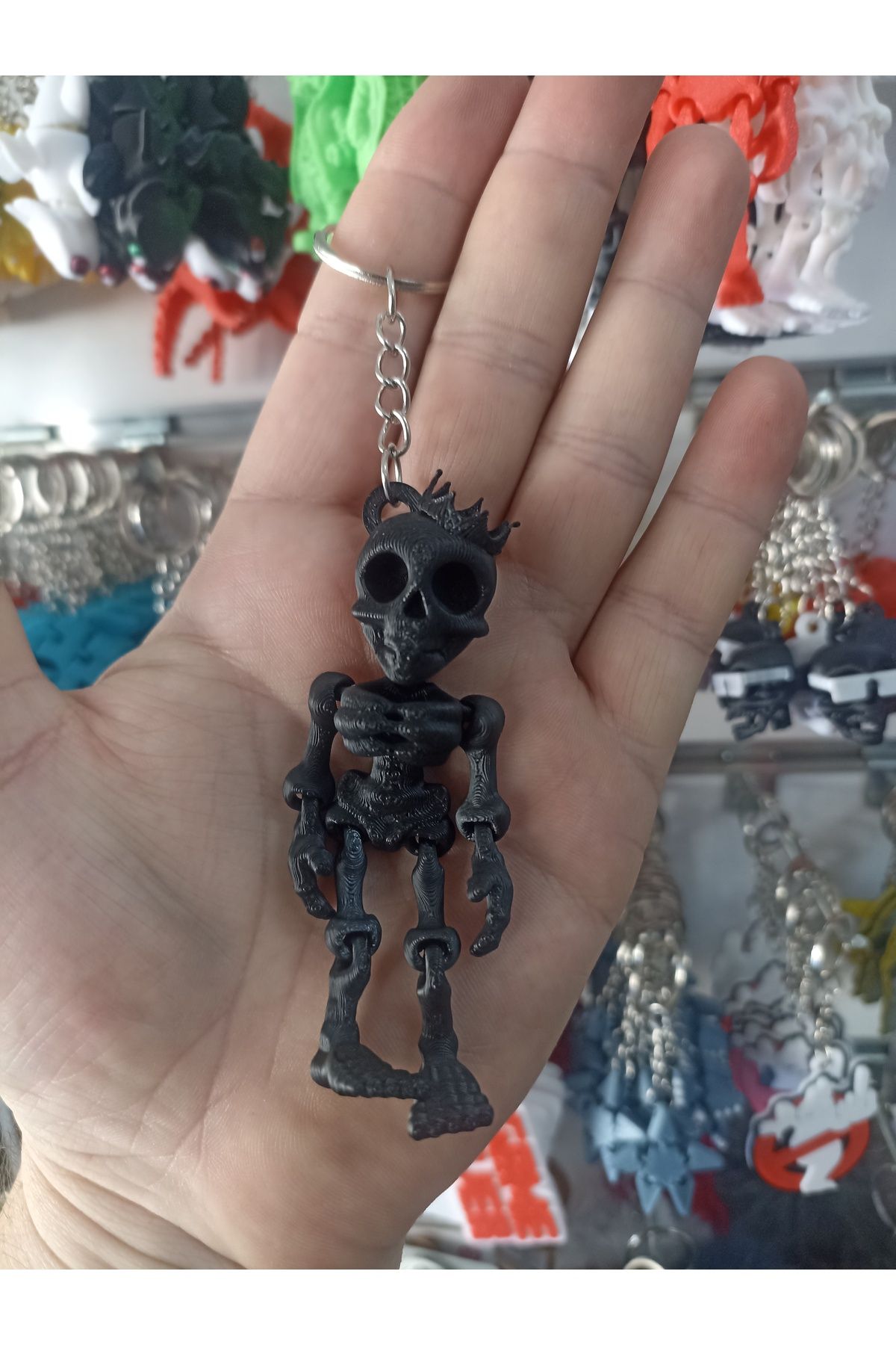 KÖYMEN İskelet Kral Anahtarlık renk seçenekleri ile