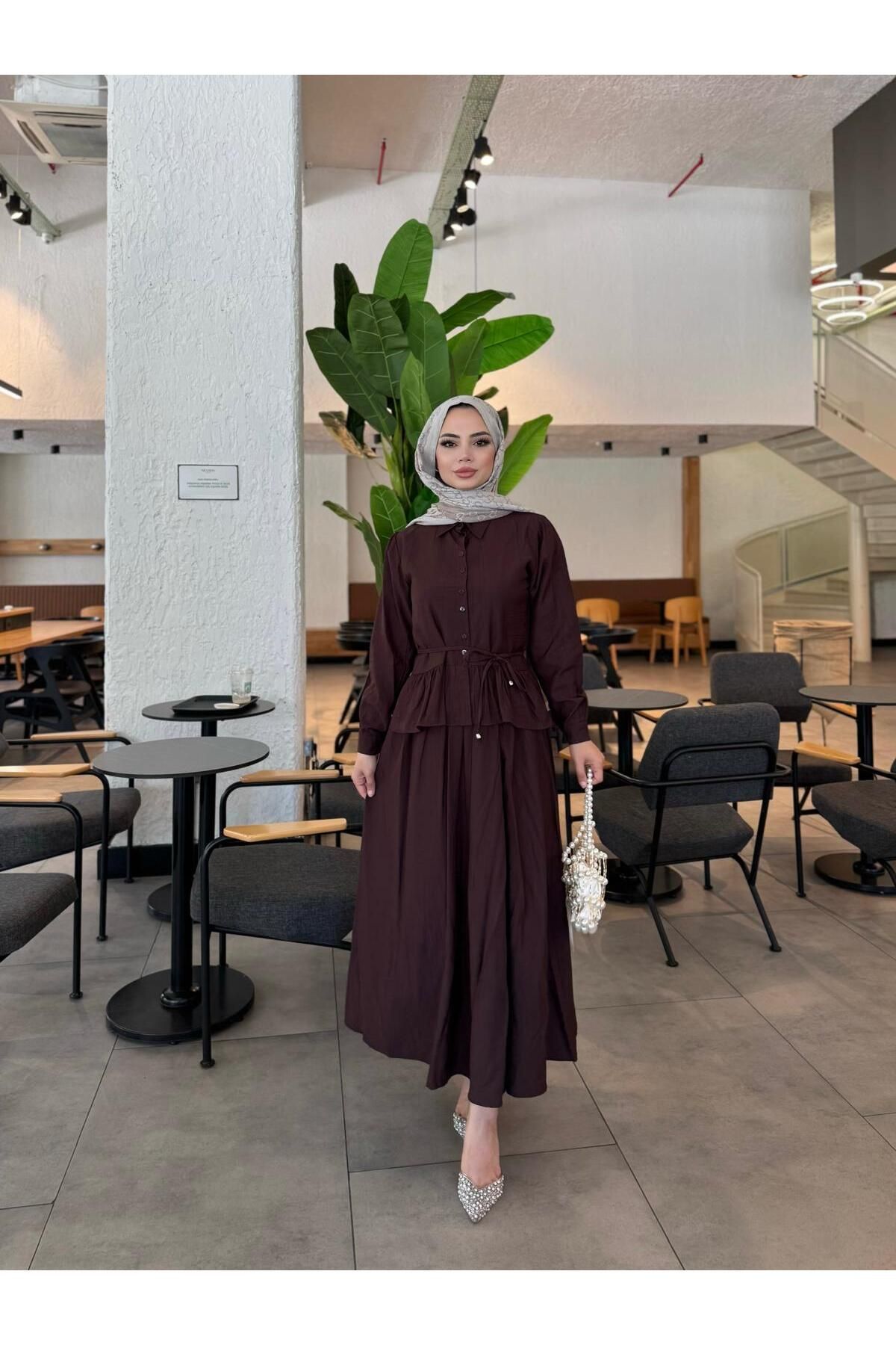 butik hira Etekli Gömlek Takım