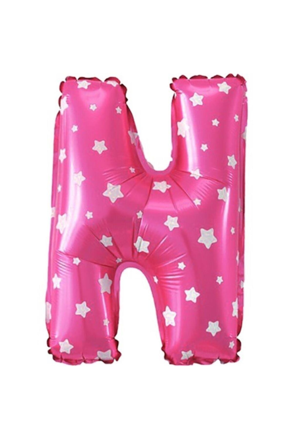 EA HOME N Harfi Pembe Renk 16 Inc 40 Cm Balon Parti Malzemesi