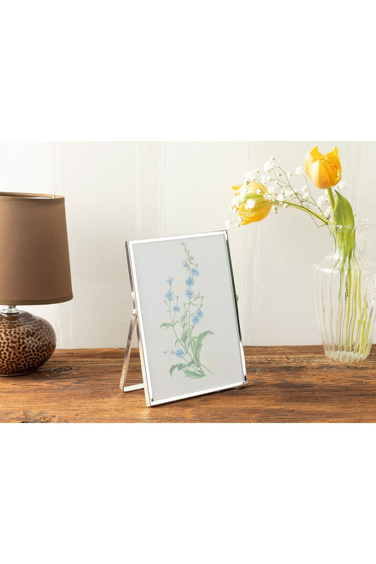 Elioure 13x18 cm gümüş renkli şık fotoğraf çerçevesi