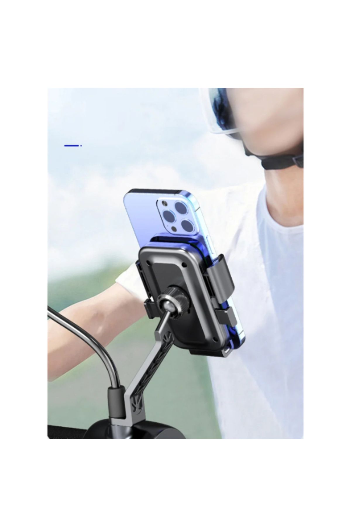 PERİBOİA Periboia 360° Dikiz Aynası Bisiklet Motosiklet Telefon Tutucu