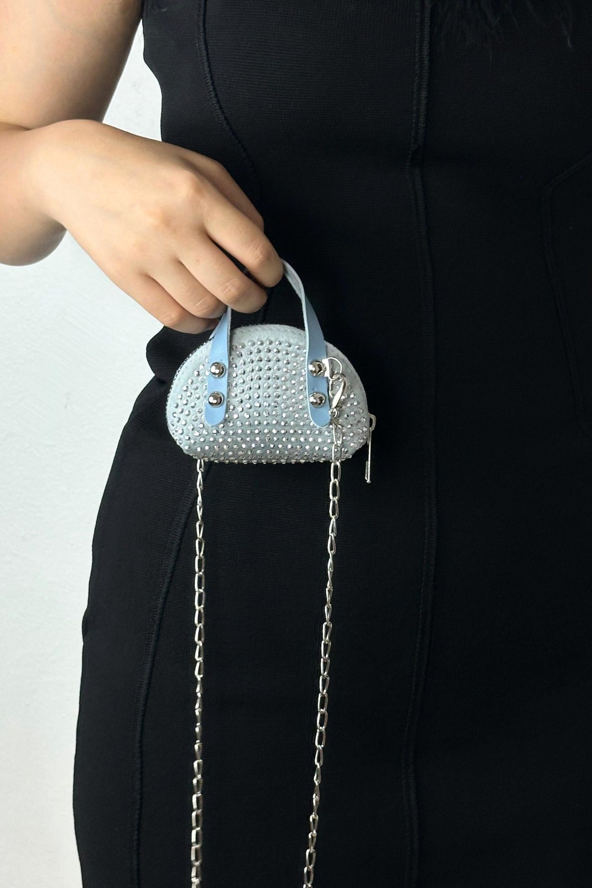 Mazel Design Taşlı Mini Çapraz Çanta