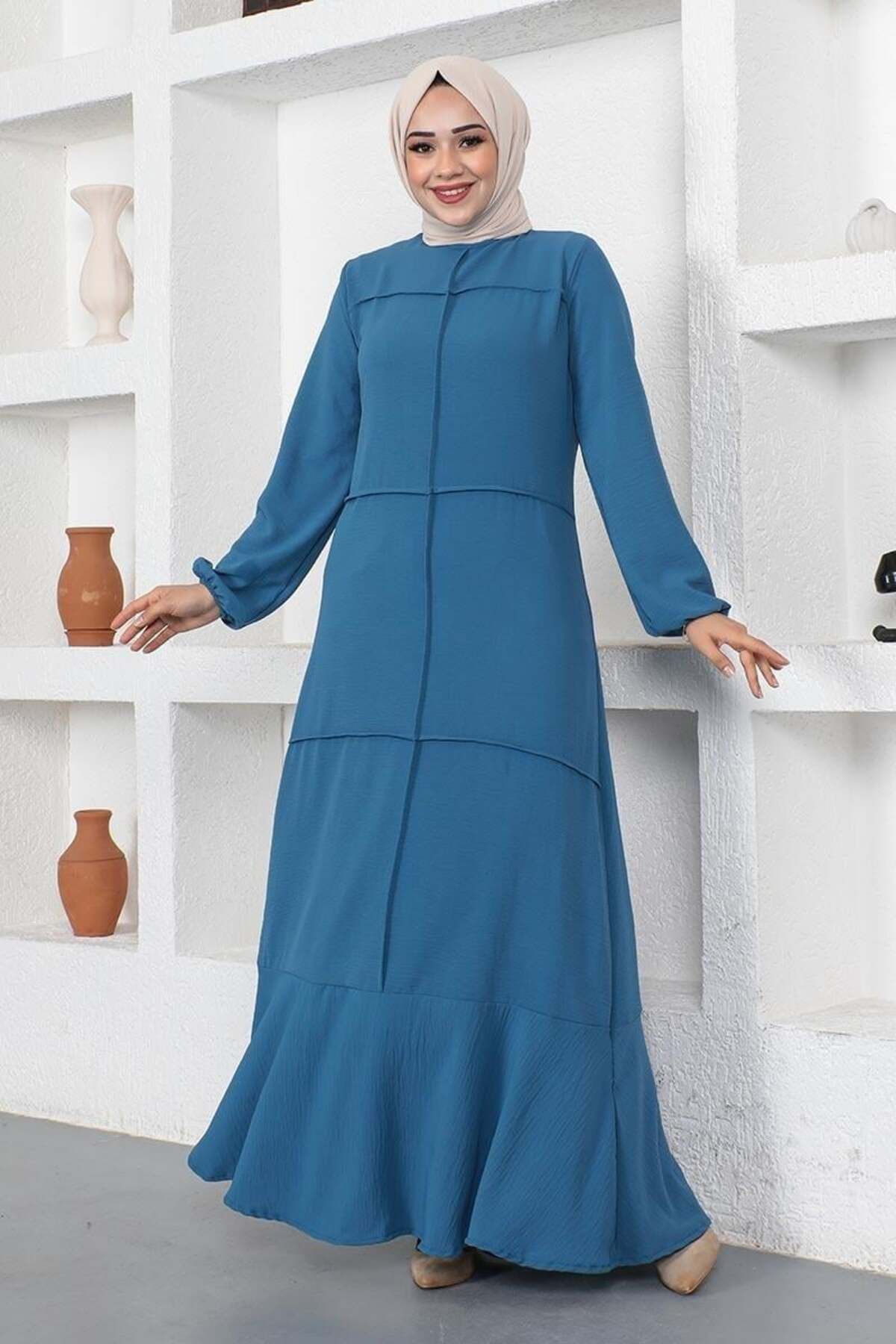 ORCHID Dikiş Detaylı Model Elbise