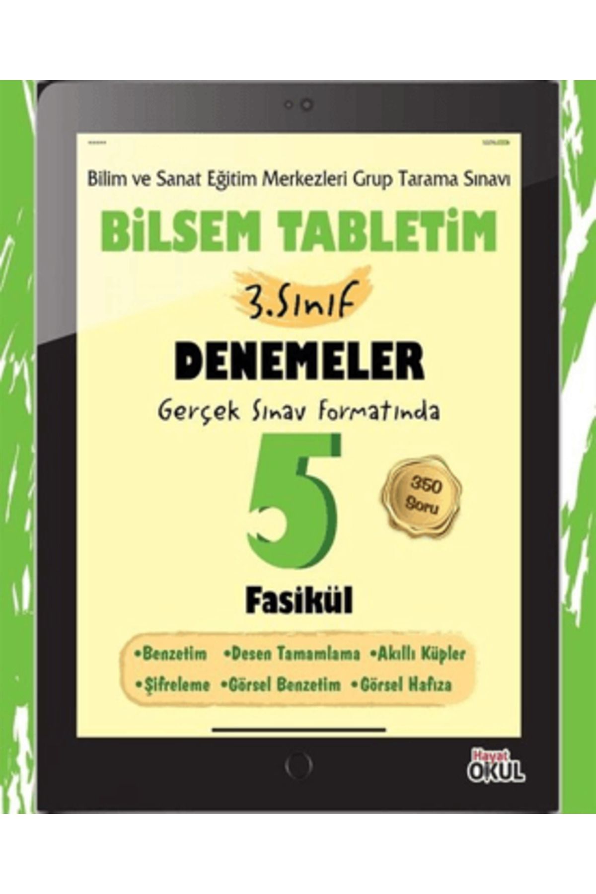 Hayat Okul Yayınları Bilsem Tabletim 3. Sınıf Denemeler 5 Fasikül