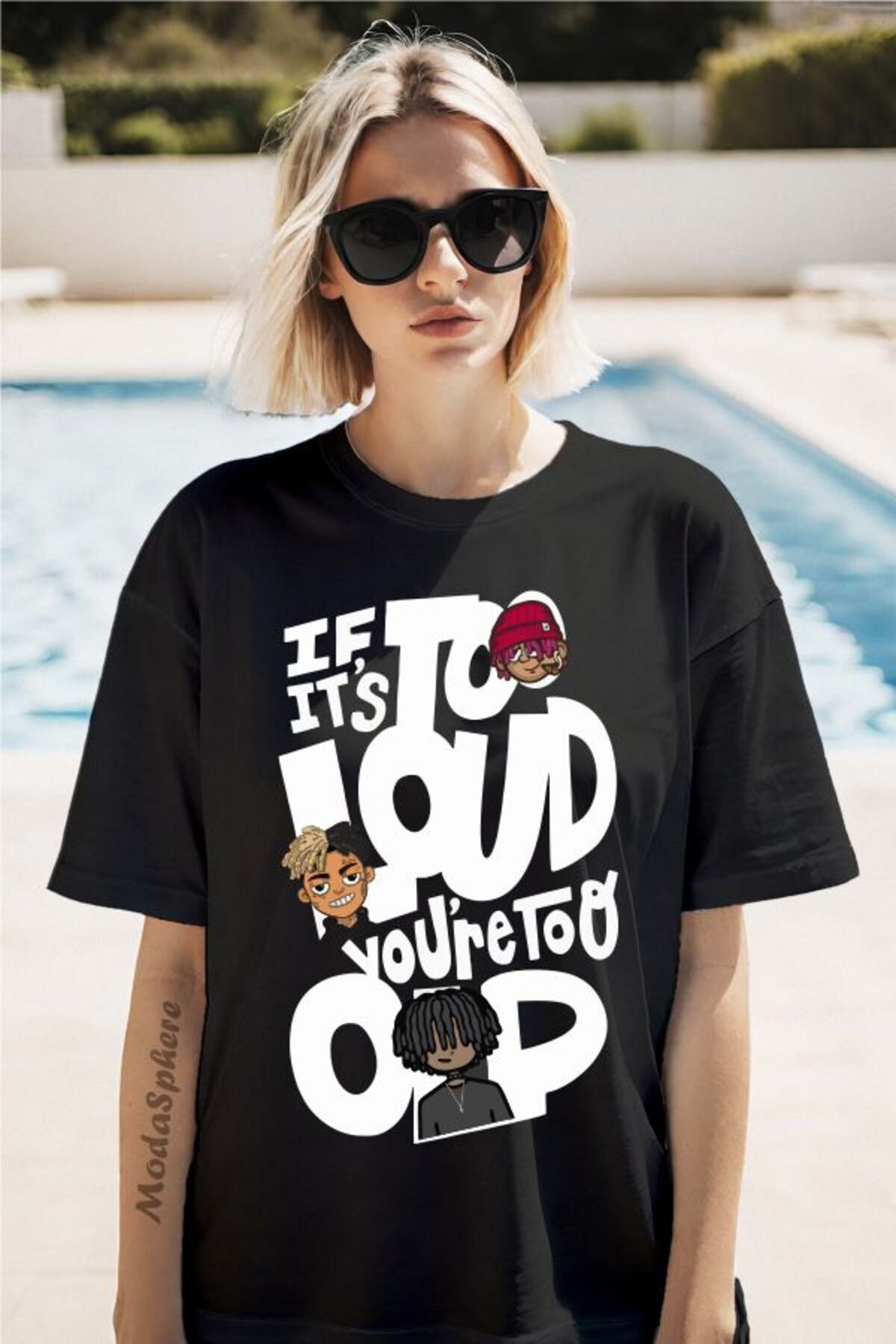 ModaSphere If It's Baskılı Unisex Oversize Tişört