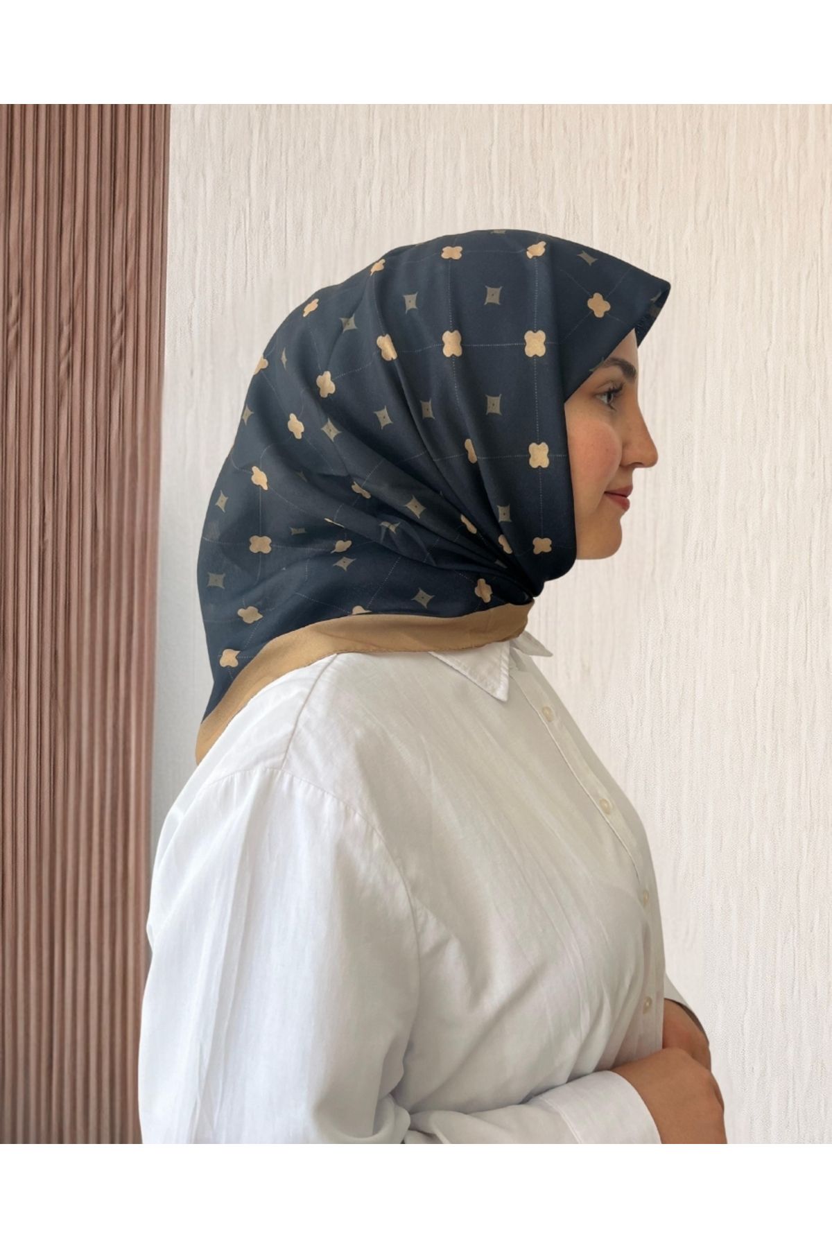 SarQa Scarft Yonca Dama Desen Eşarp