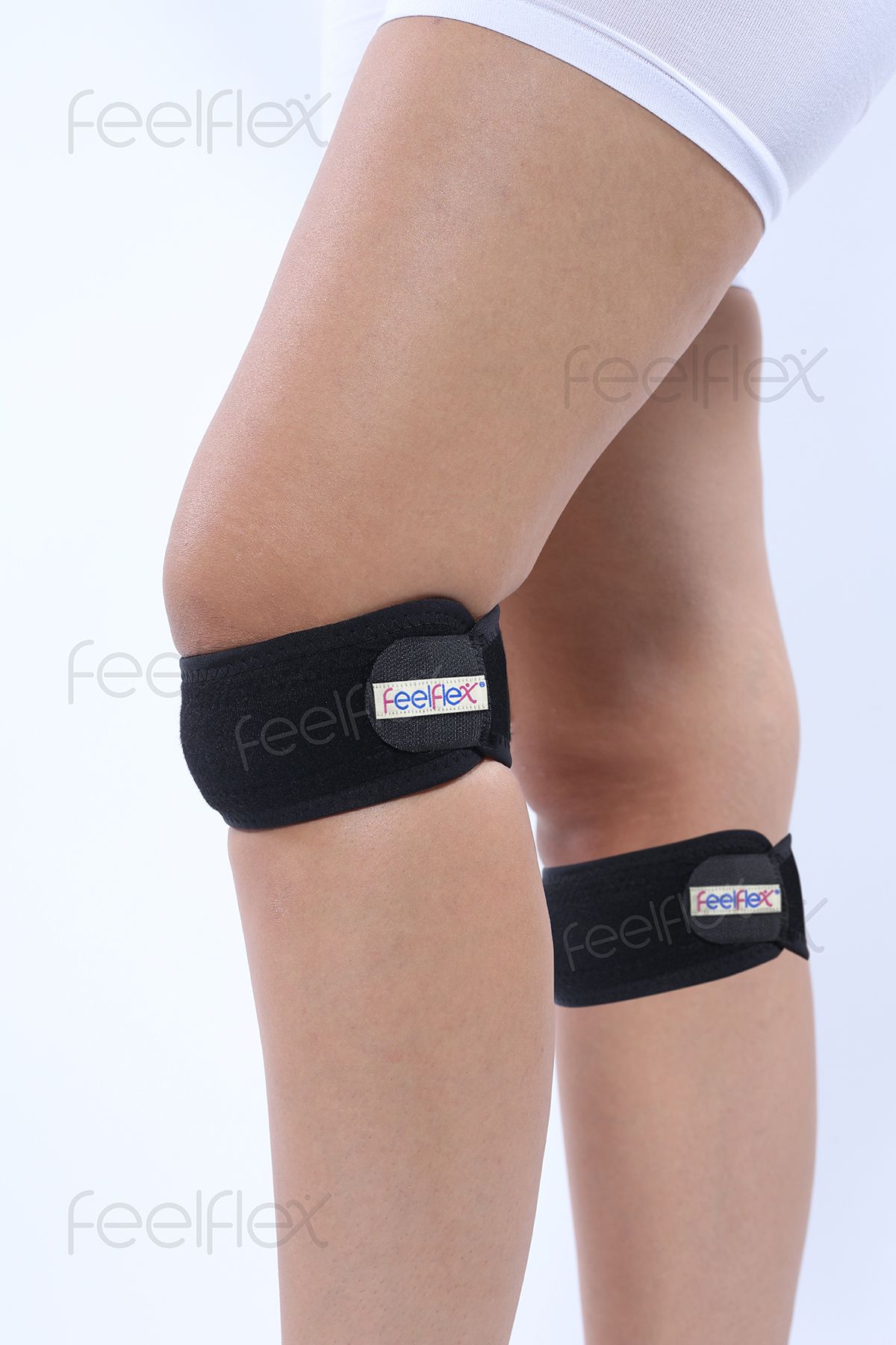 Feelflex Diz Için Ayarlanabilir Diz Kapağı Patella Tendon Destekli Dizlik, Futbolcu, Basketbolcu 2 Adet