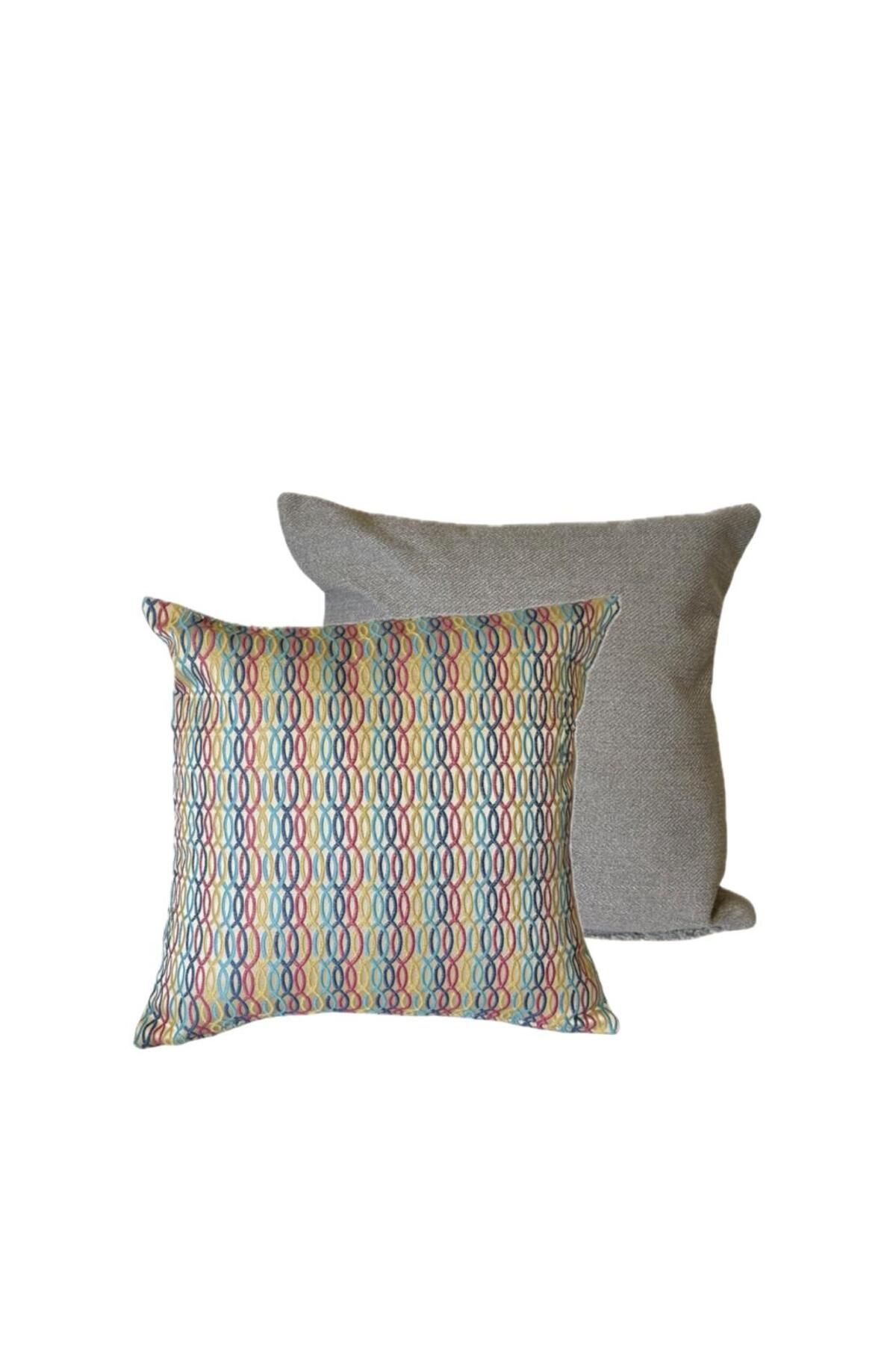 VH HOME Renk Halkası 2’li Kırlent Kılıfı 45x45