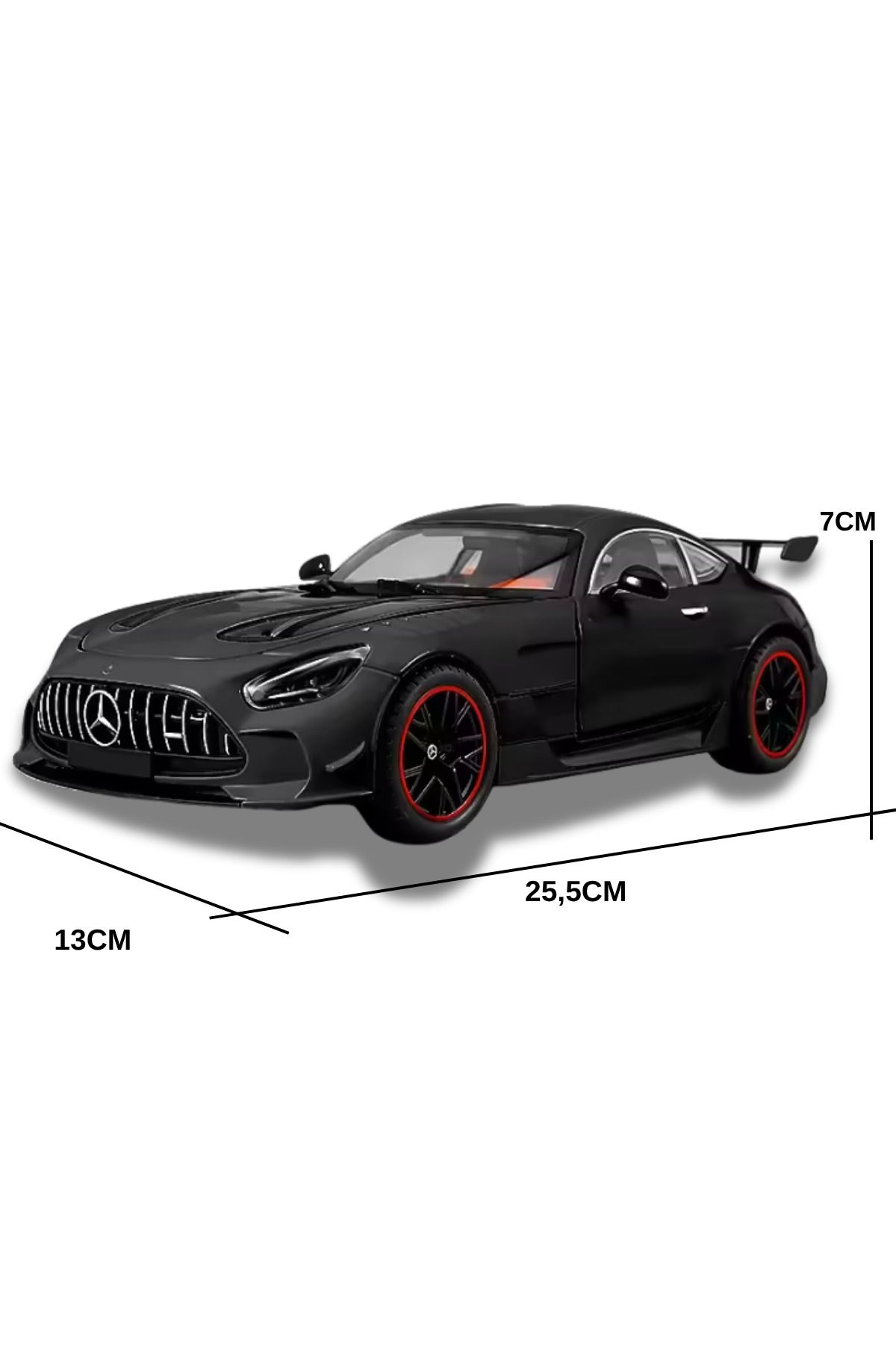 yumurcakstore Büyük 1:18 Mercedes Benz GTR Minyatür Alaşım ve Döküm Araba Koleksiyonu Simülasyon Diecast