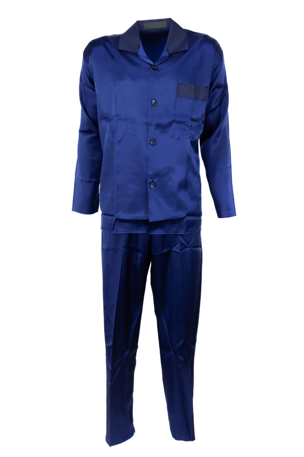 Oppland Erkek Pijama Takımı Şık Klasik Model Premium Lüks Saten Kumaş Voldam Model Cepli Tam Kalıp